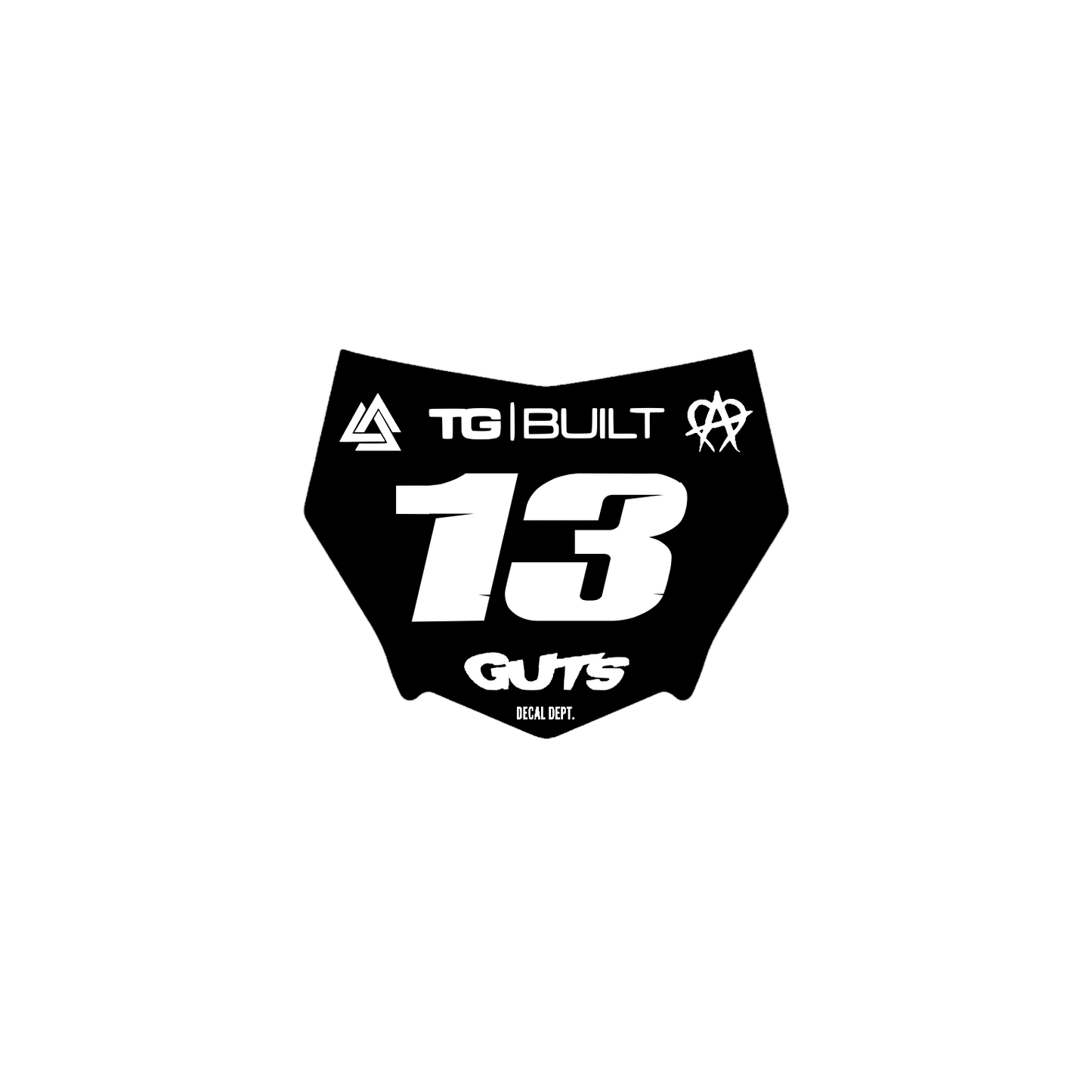 Motocutz Plate Decal