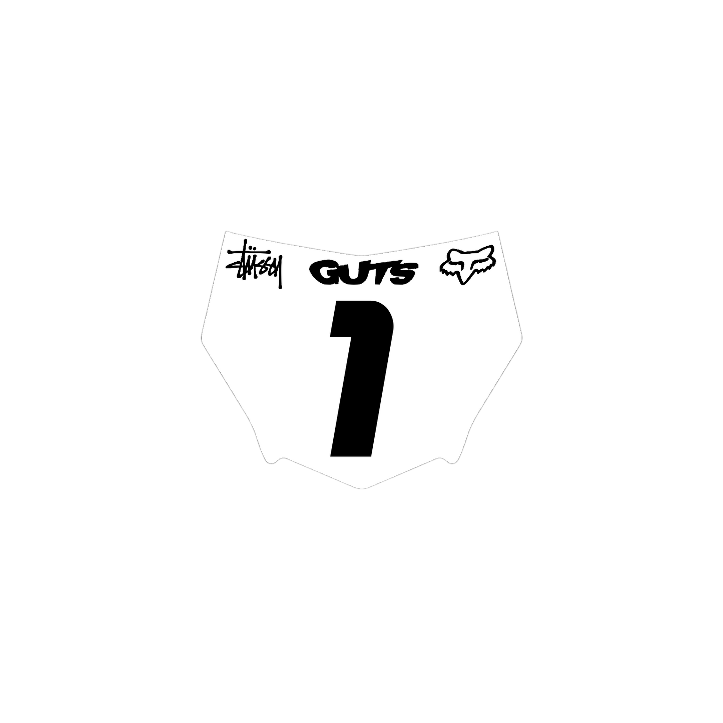Motocutz Plate Decal