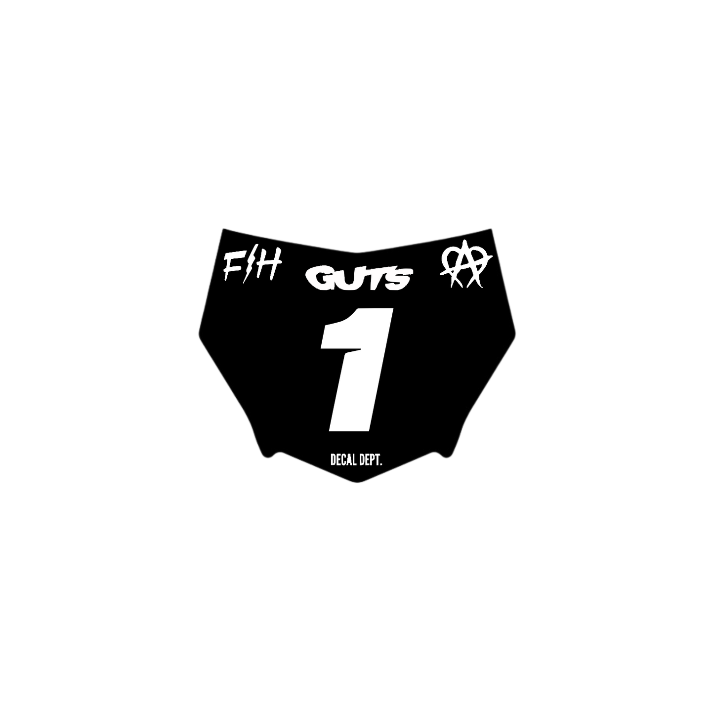 Motocutz Plate Decal