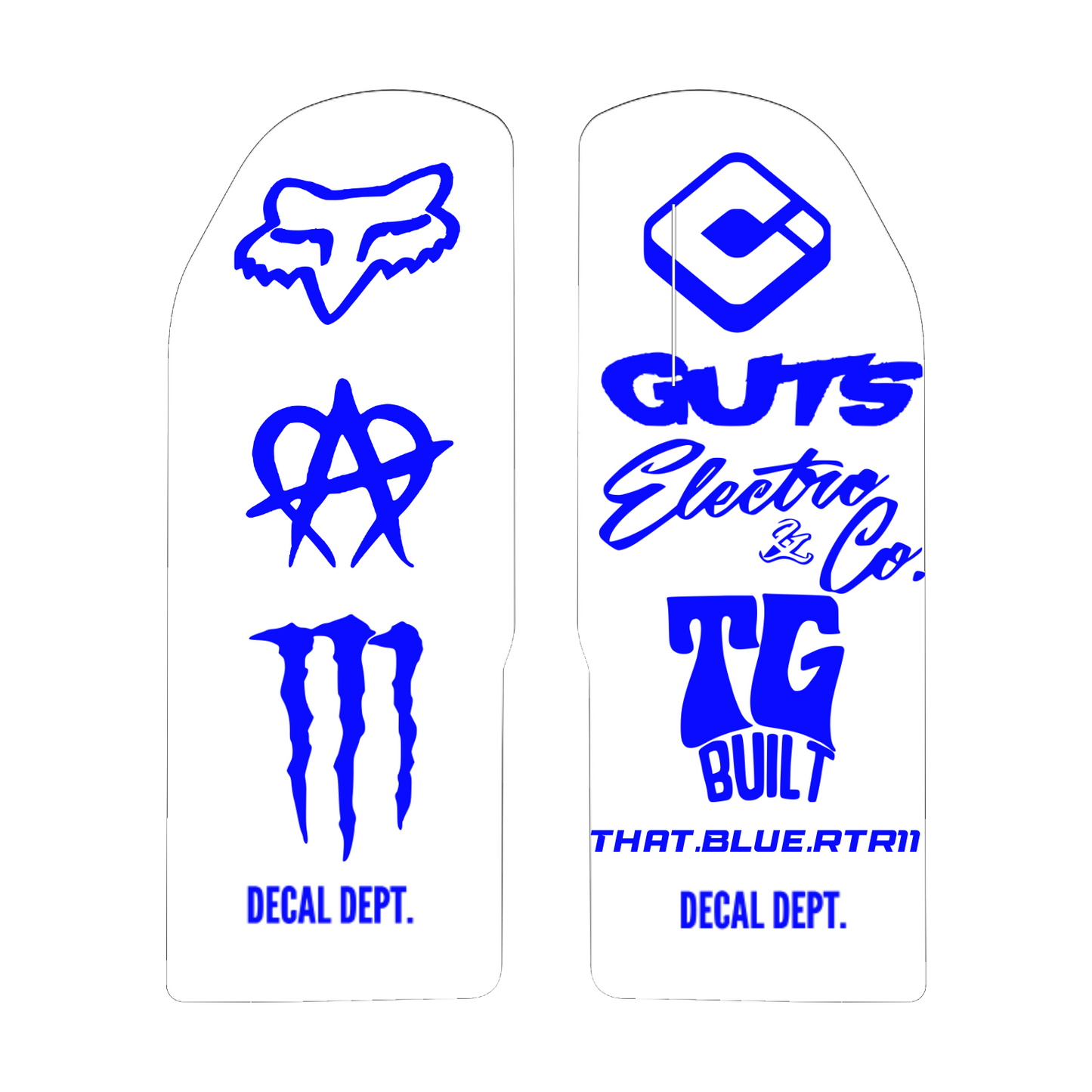 RTR Fork Guard Decal