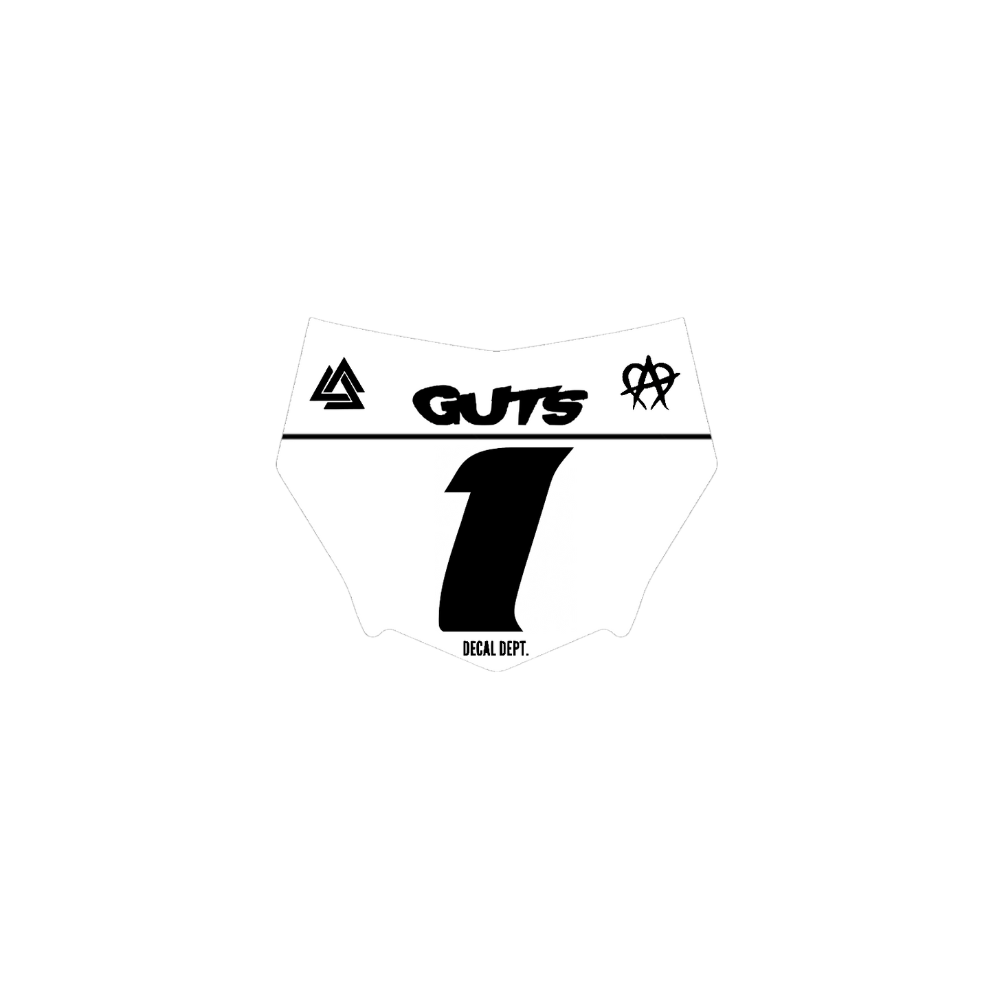 Motocutz Plate Decal