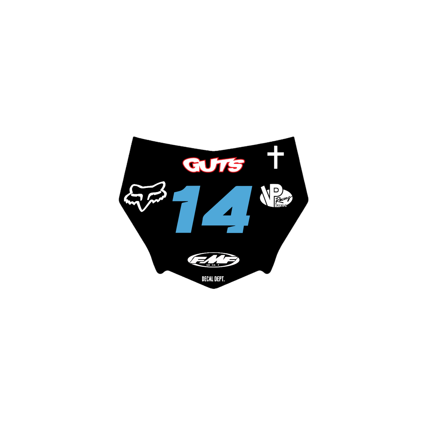 Motocutz Plate Decal