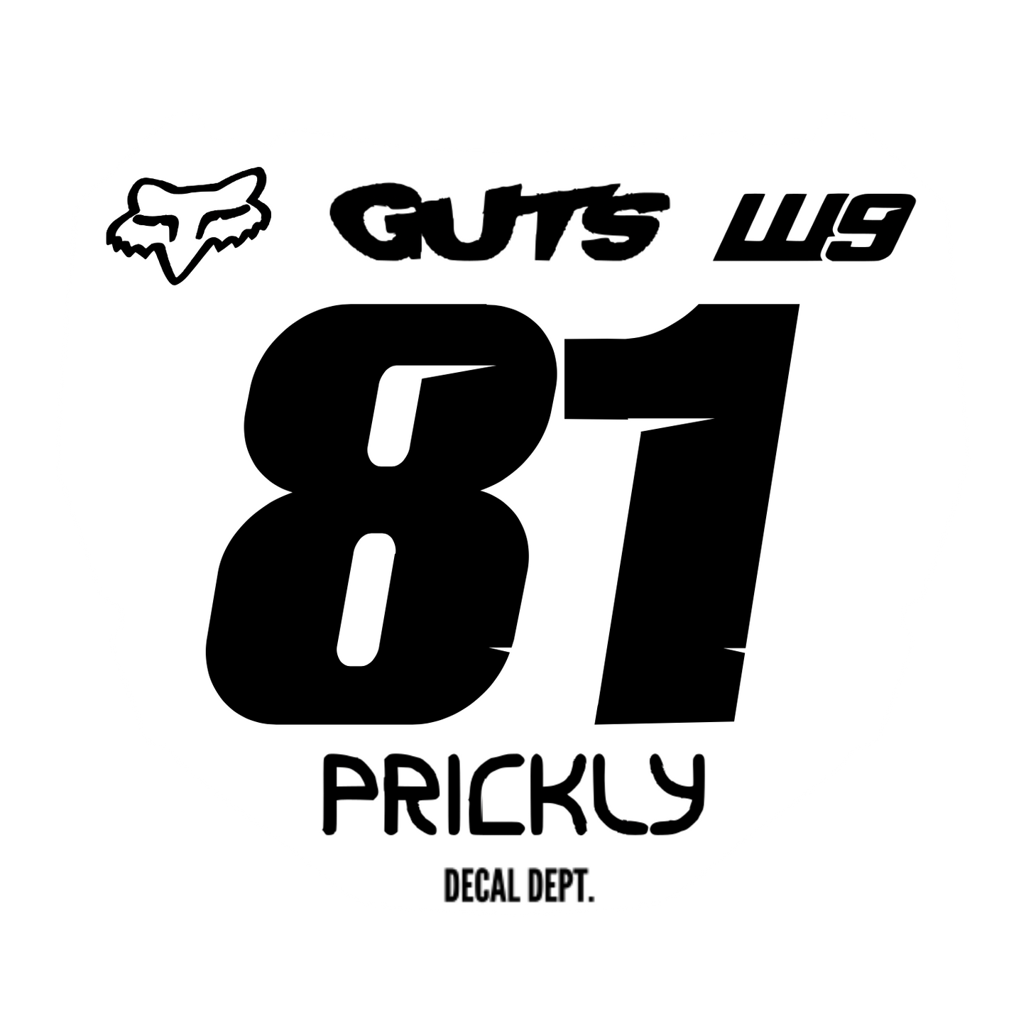 ODI Plate Decal