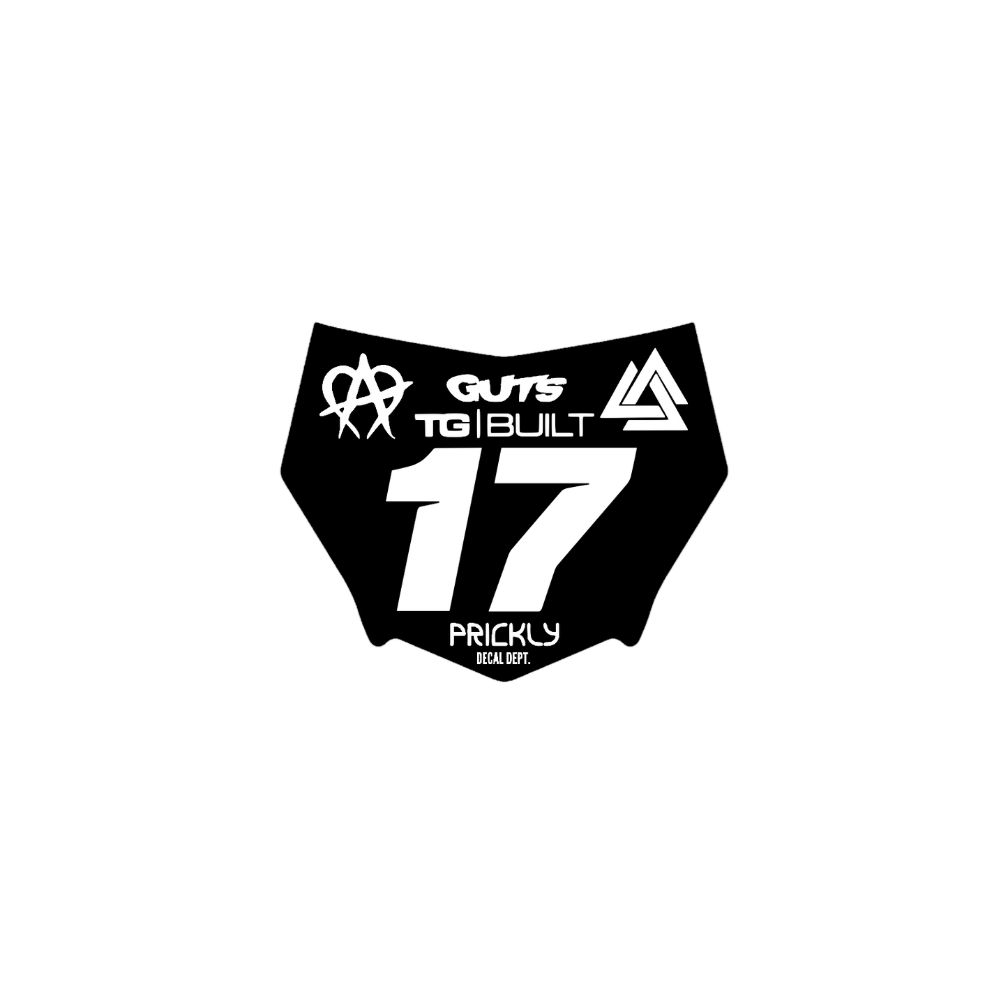 Motocutz Plate Decal