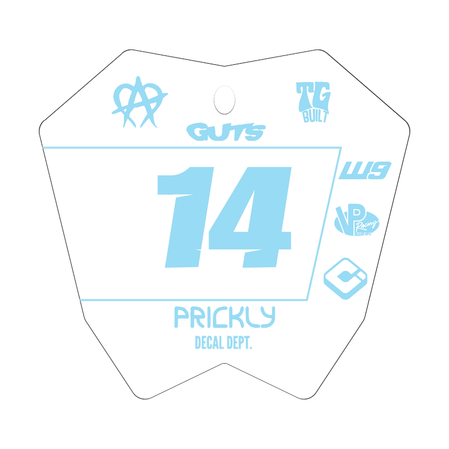 RTR Plate Decal