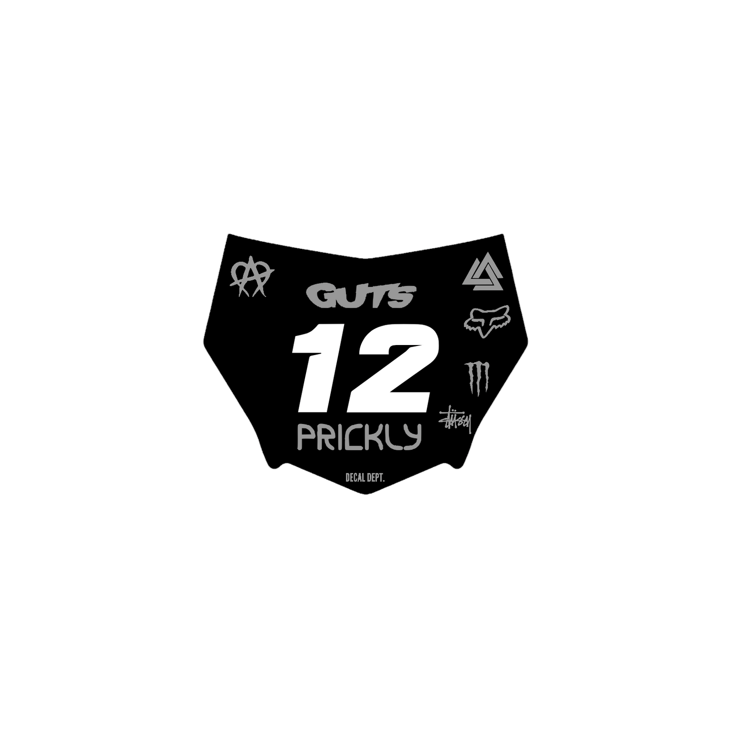 Motocutz Plate Decal