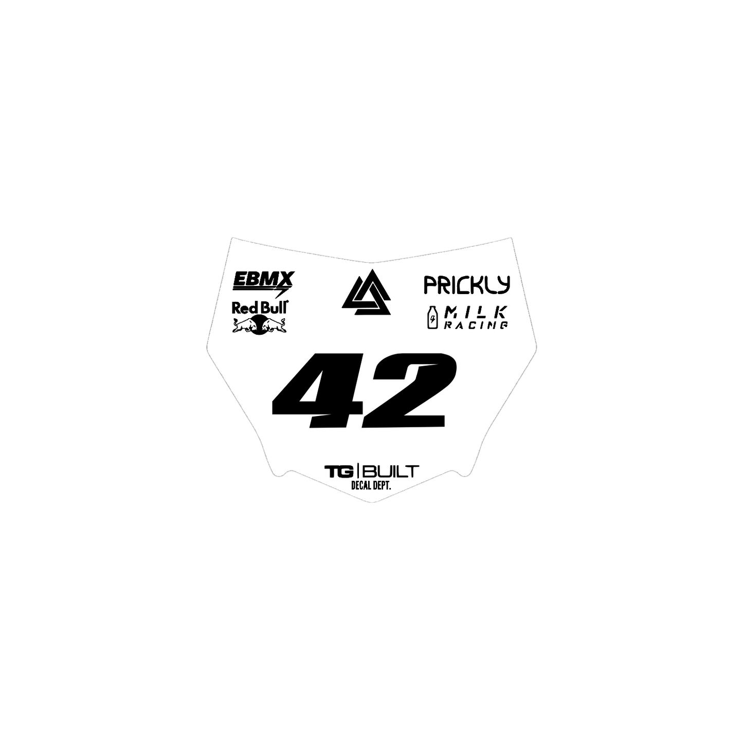 Motocutz Plate Decal