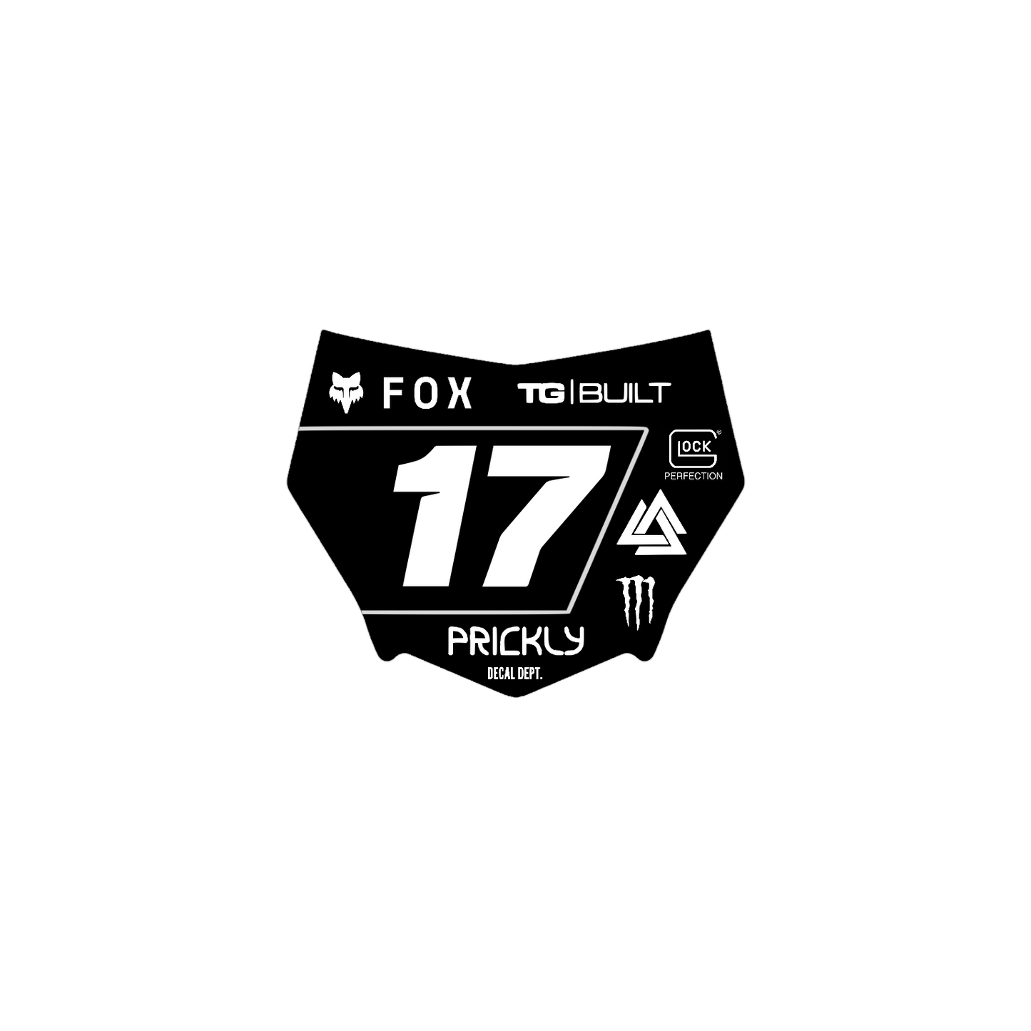 Motocutz Plate Decal