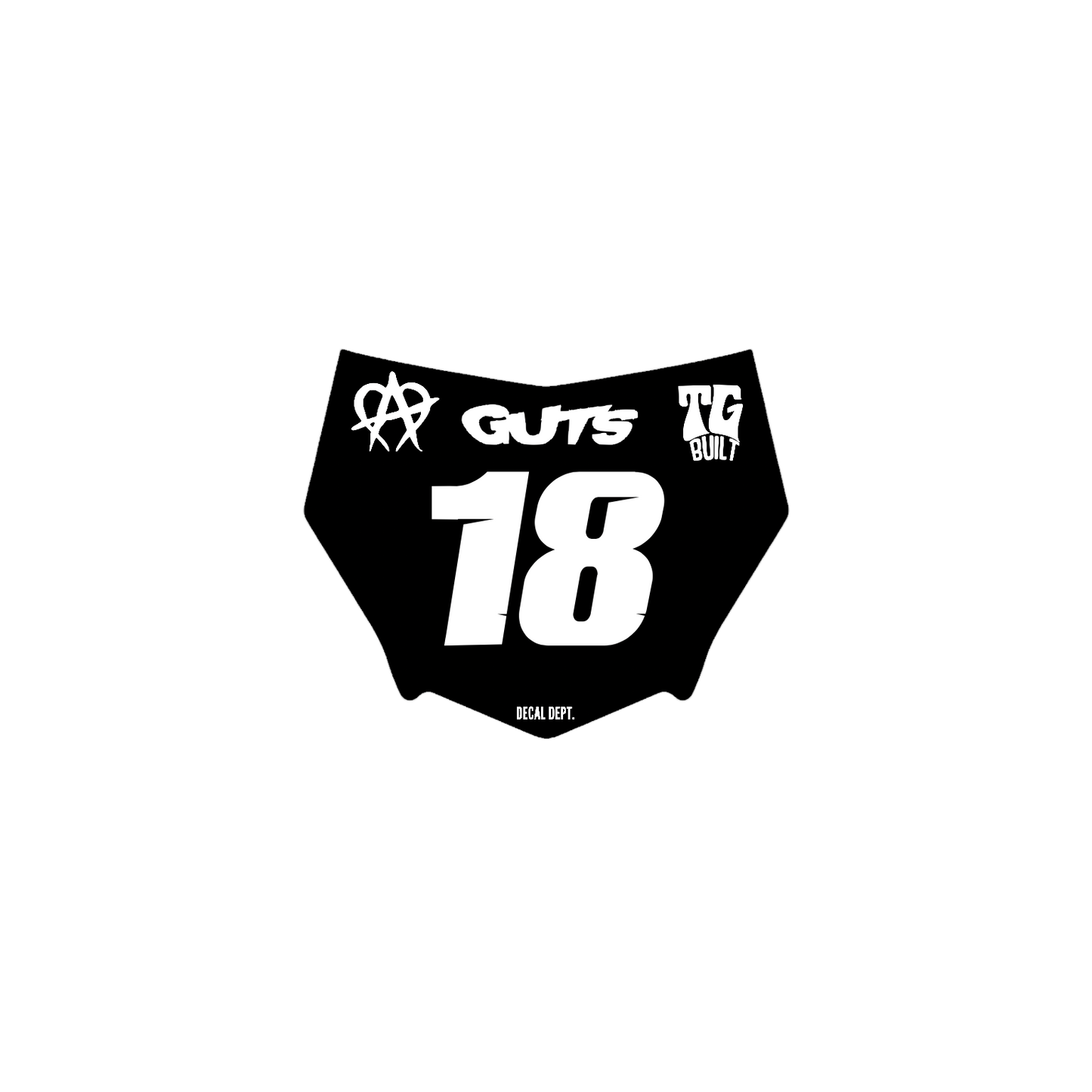 Motocutz Plate Decal