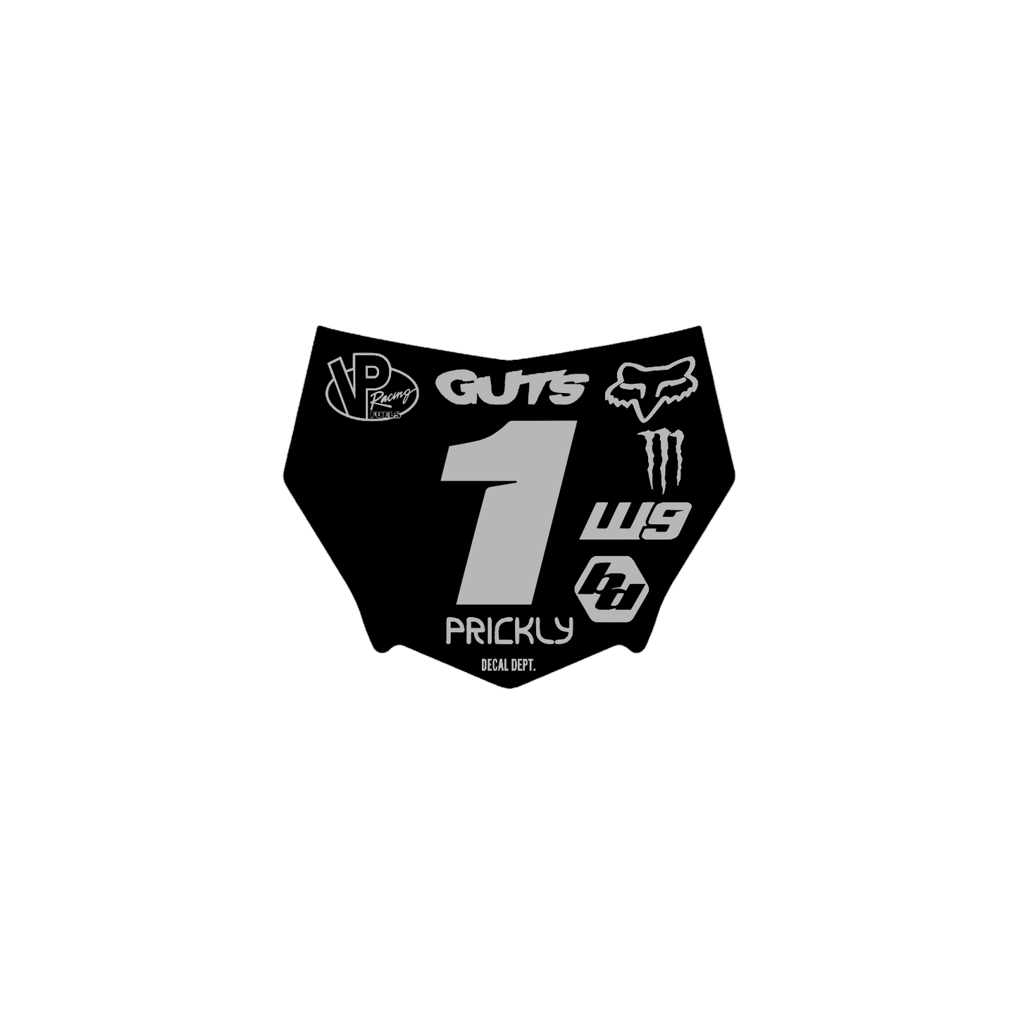 Motocutz Plate Decal