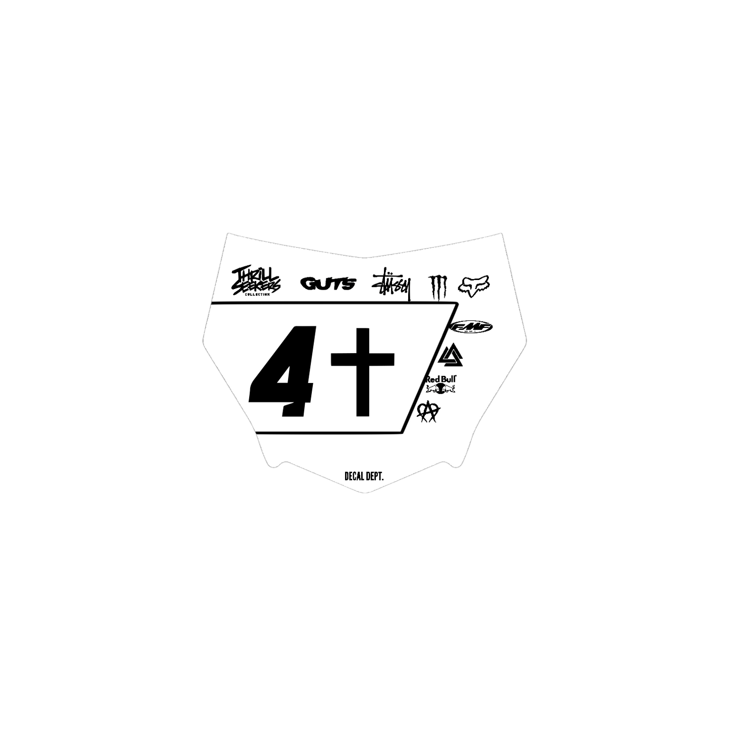 Motocutz Plate Decal