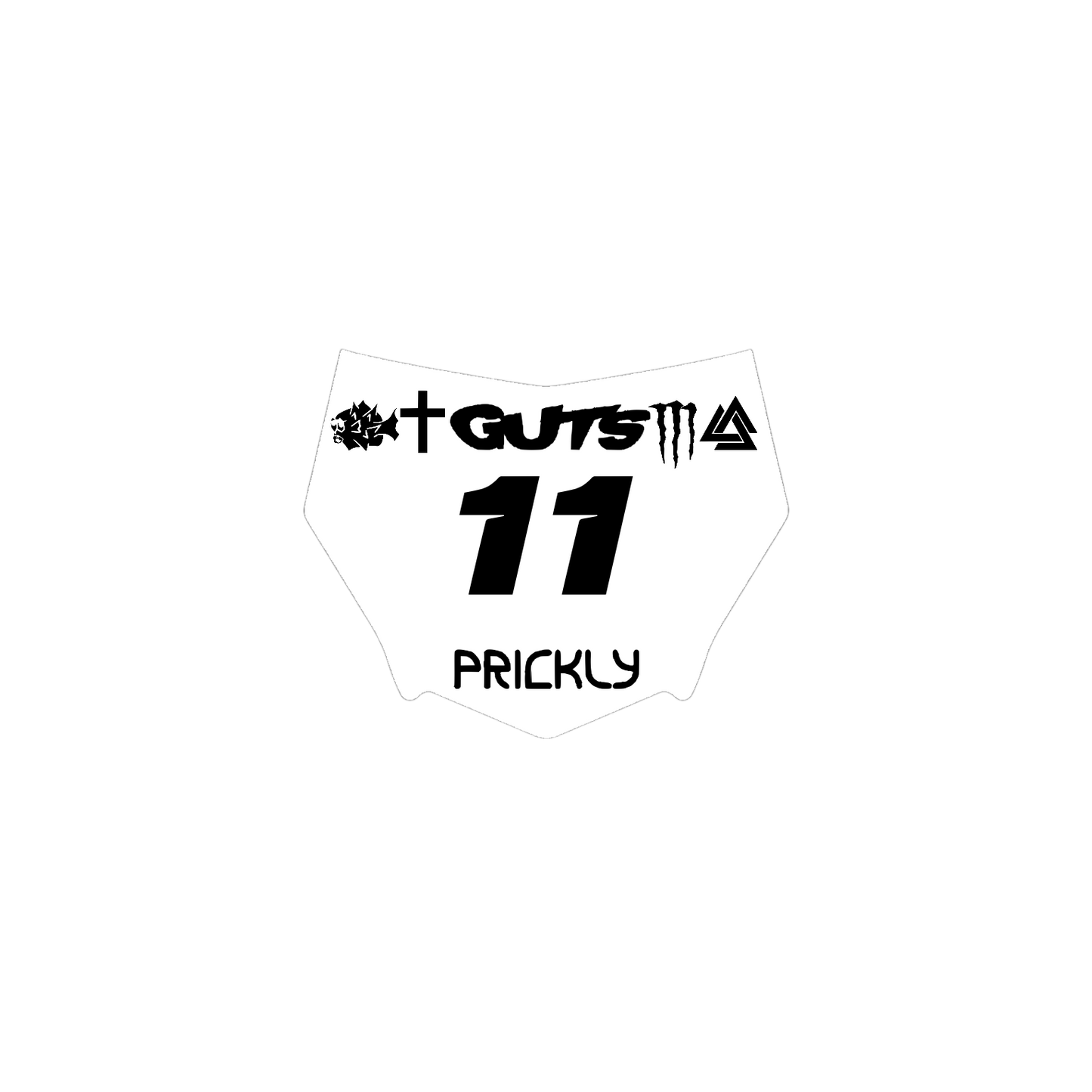 Motocutz Plate Decal