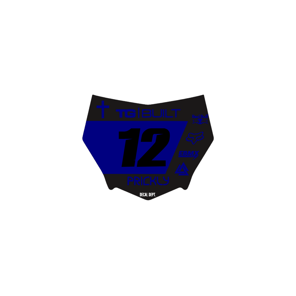 Motocutz Plate Decal