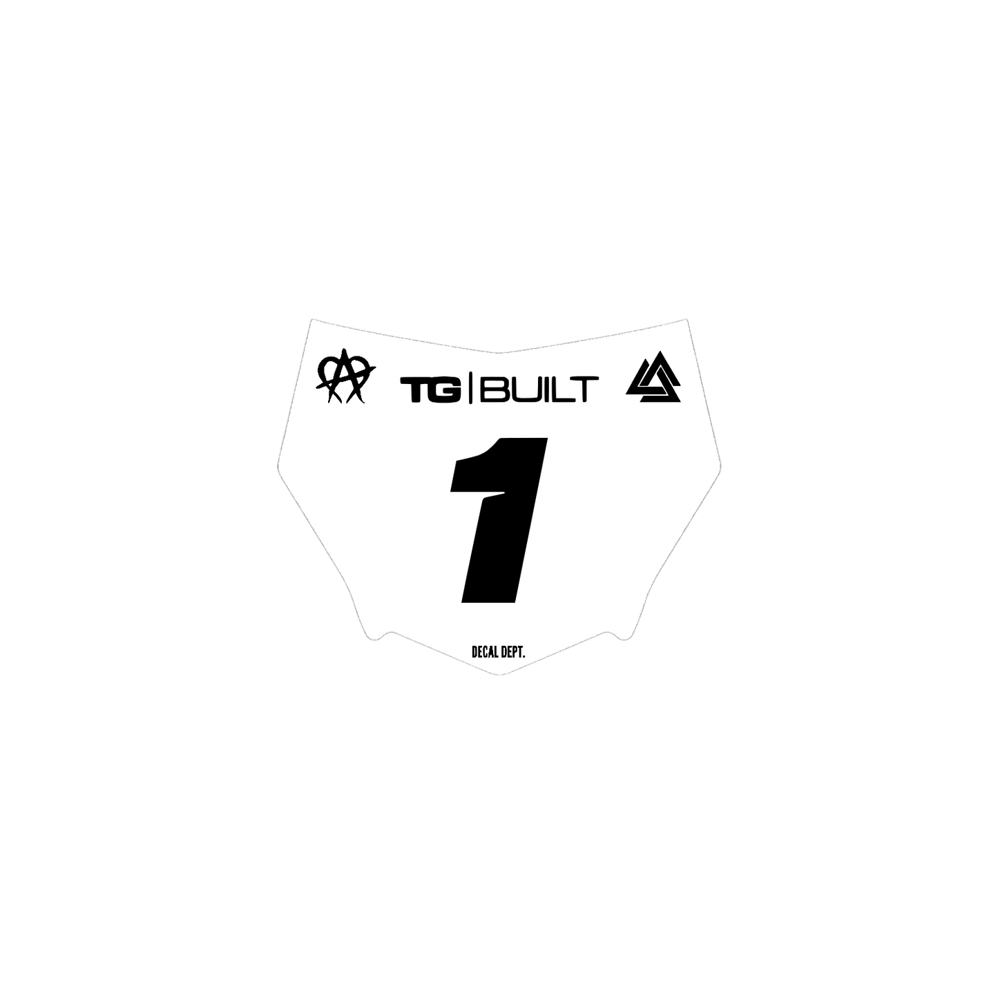Motocutz Plate Decal