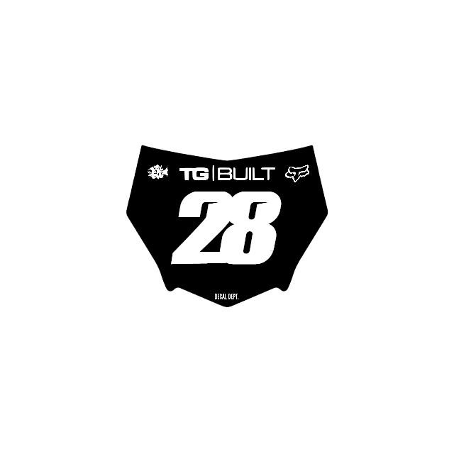 Motocutz Plate Decal
