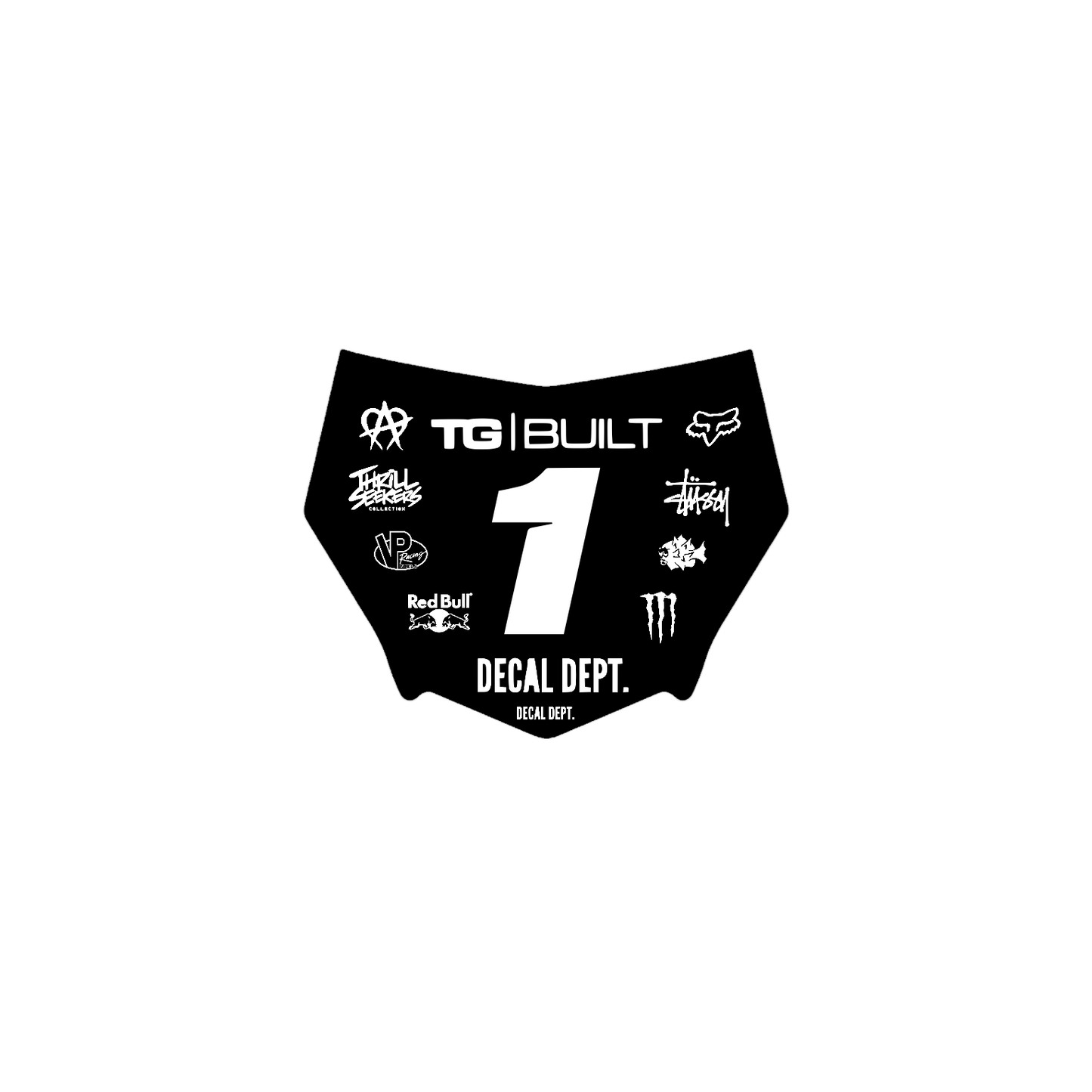 Motocutz Plate Decal