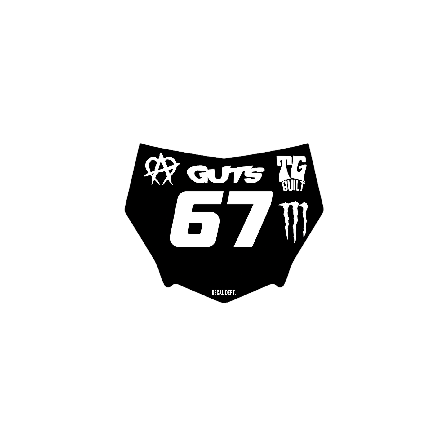 Motocutz Plate Decal