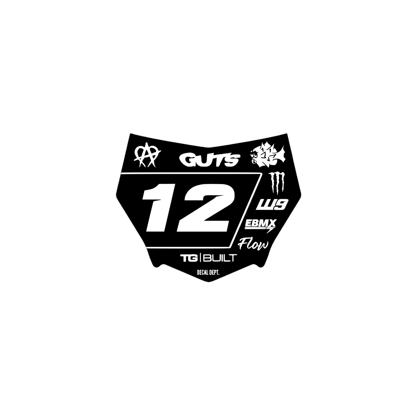 Motocutz Plate Decal