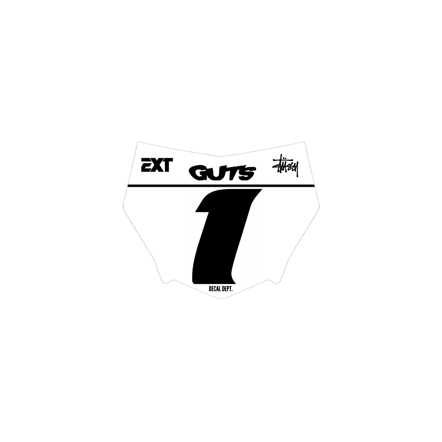 Motocutz Plate Decal