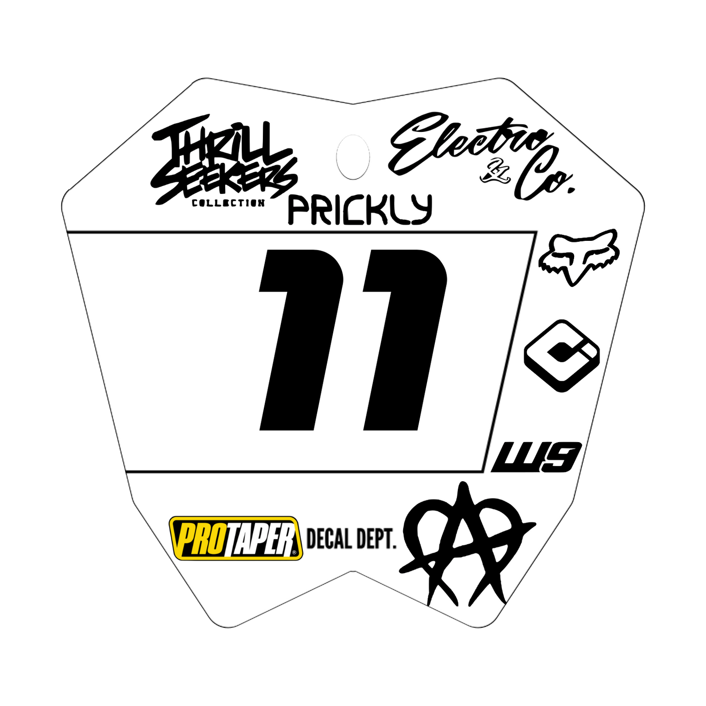 RTR Plate Decal