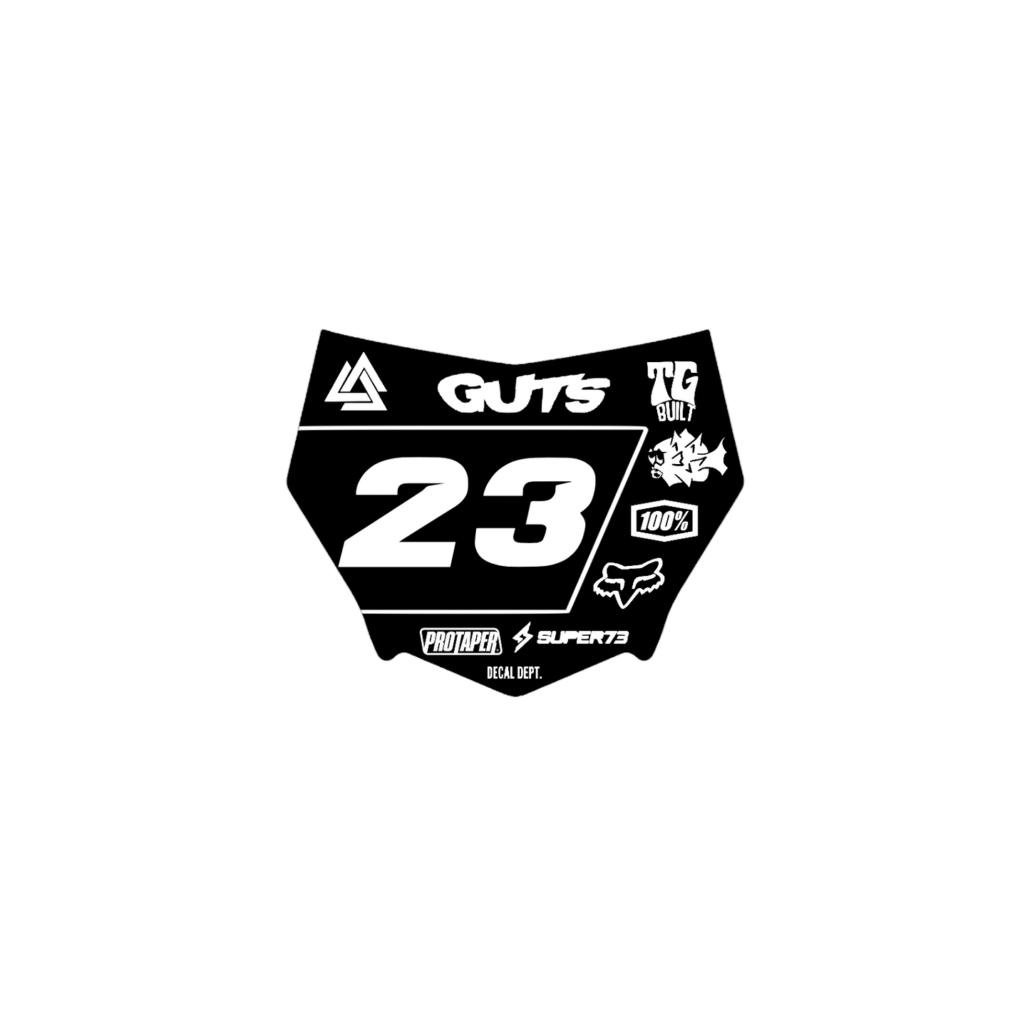 Motocutz Plate Decal