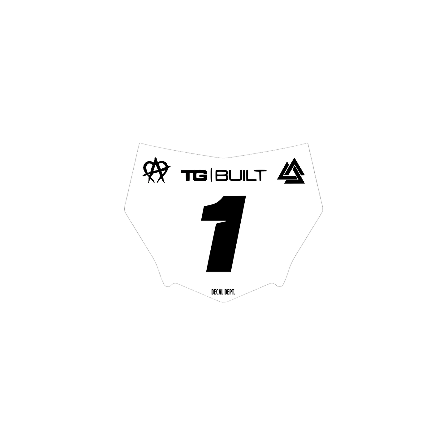 Motocutz Plate Decal