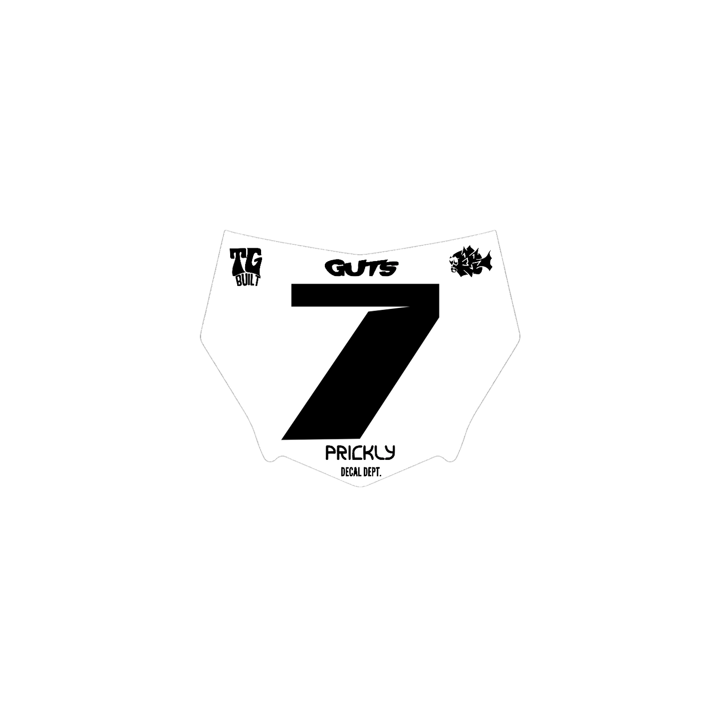 Motocutz Plate Decal