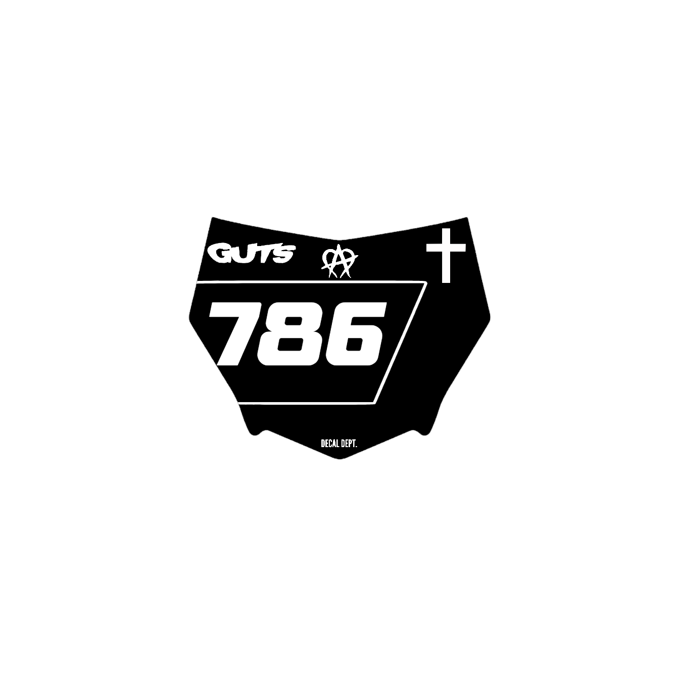 Motocutz Plate Decal