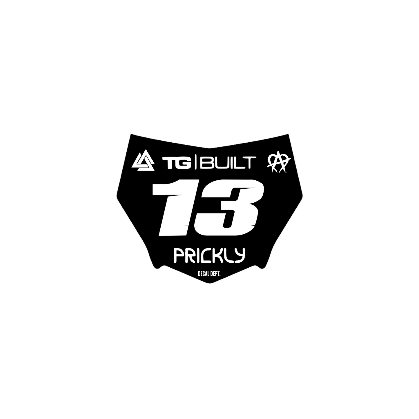 Motocutz Plate Decal