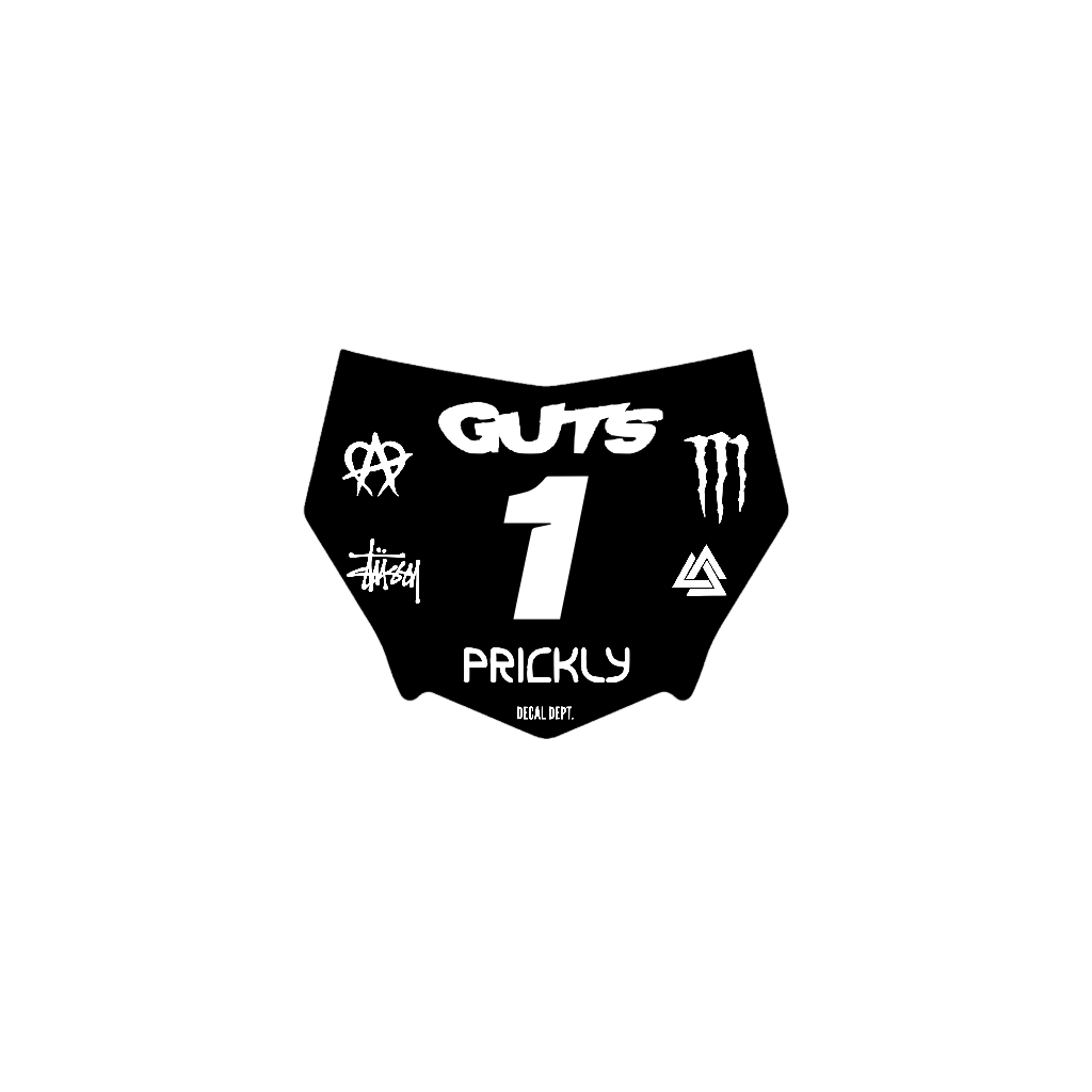Motocutz Plate Decal