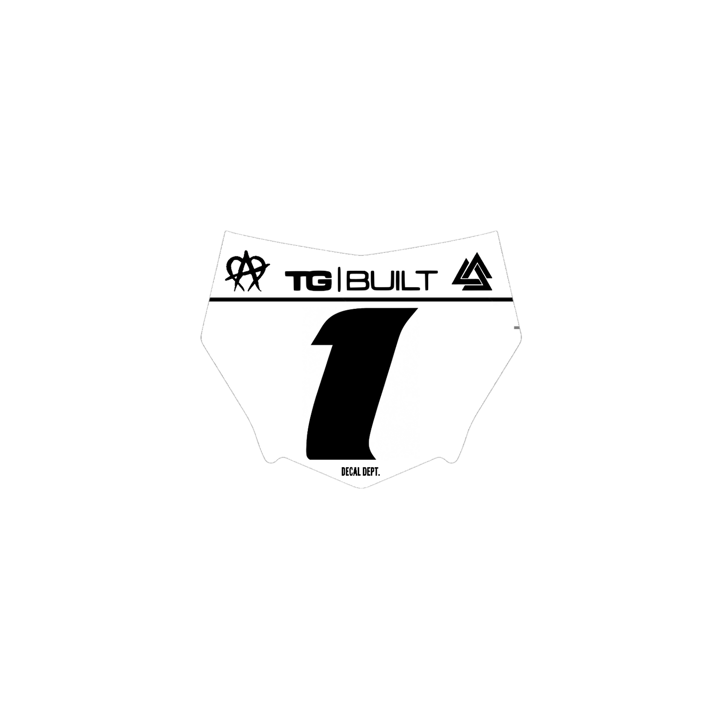 Motocutz Plate Decal