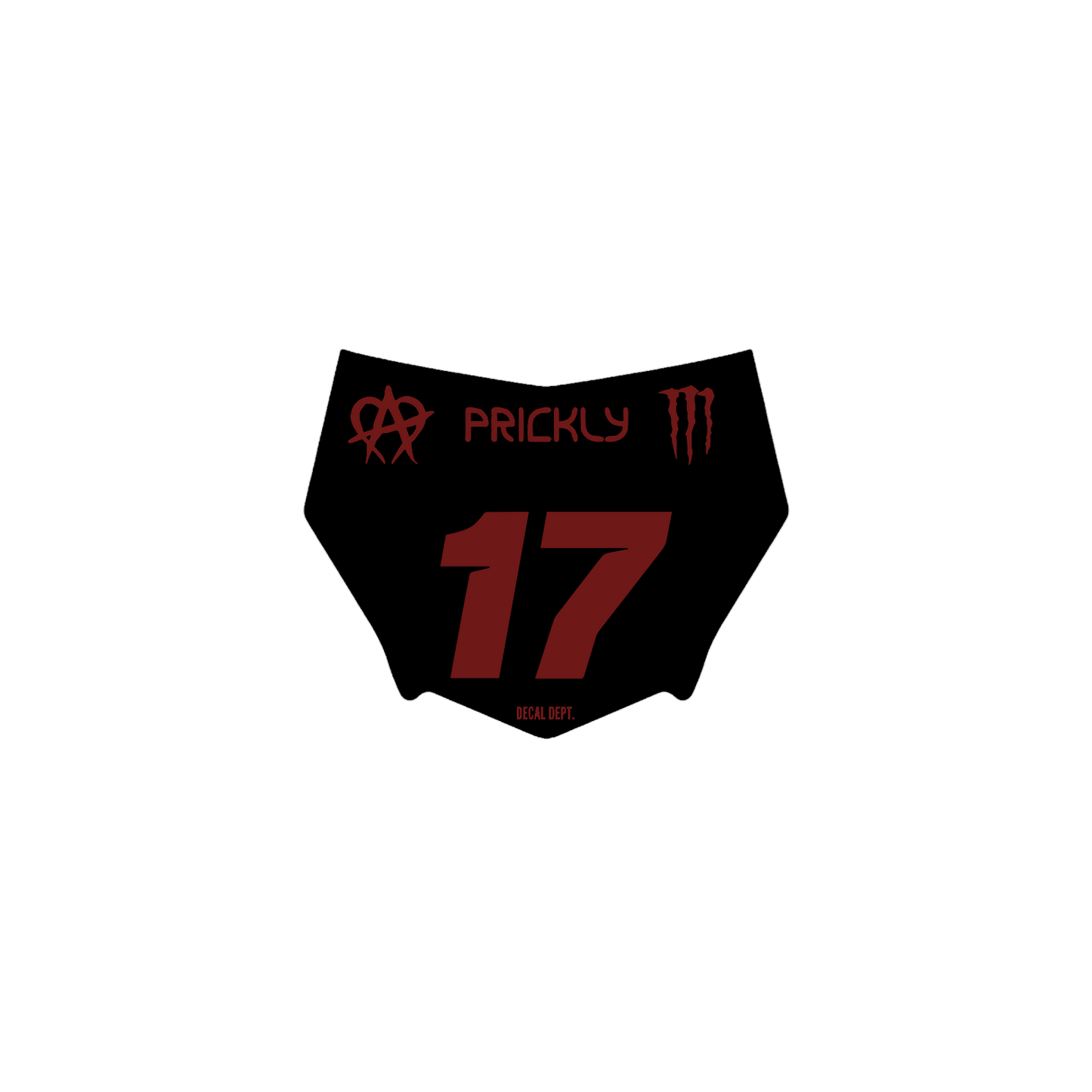 Motocutz Plate Decal