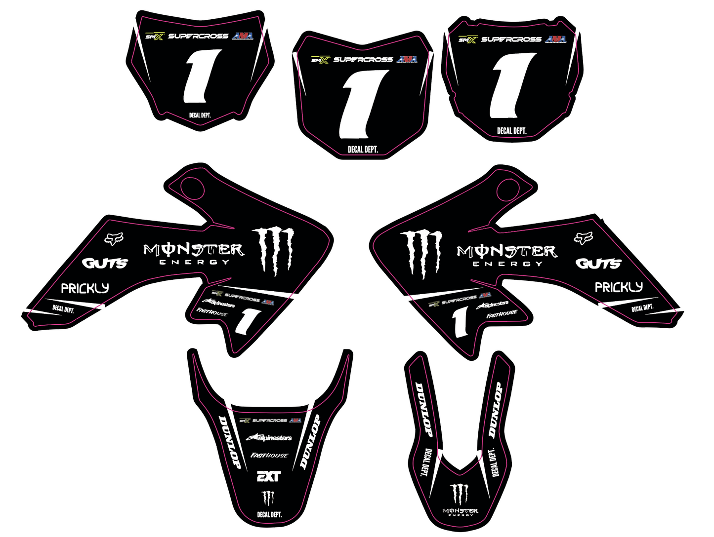 CRF 50 Racing Graphics Kit
