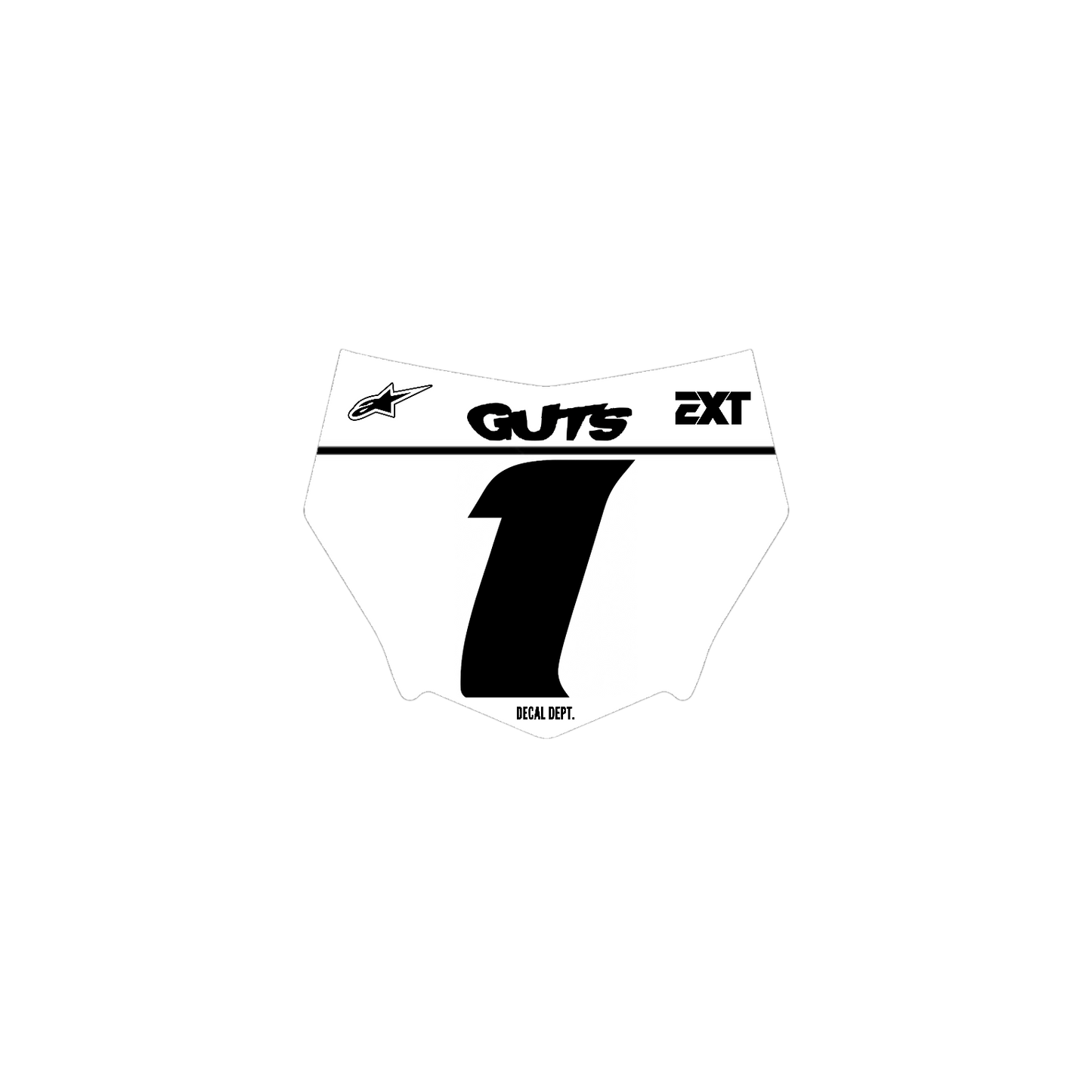 Motocutz Plate Decal