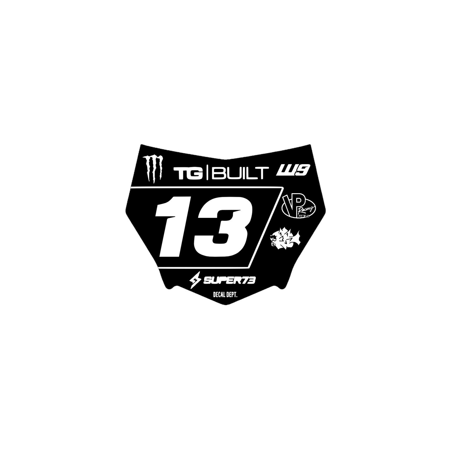 Motocutz Plate Decal
