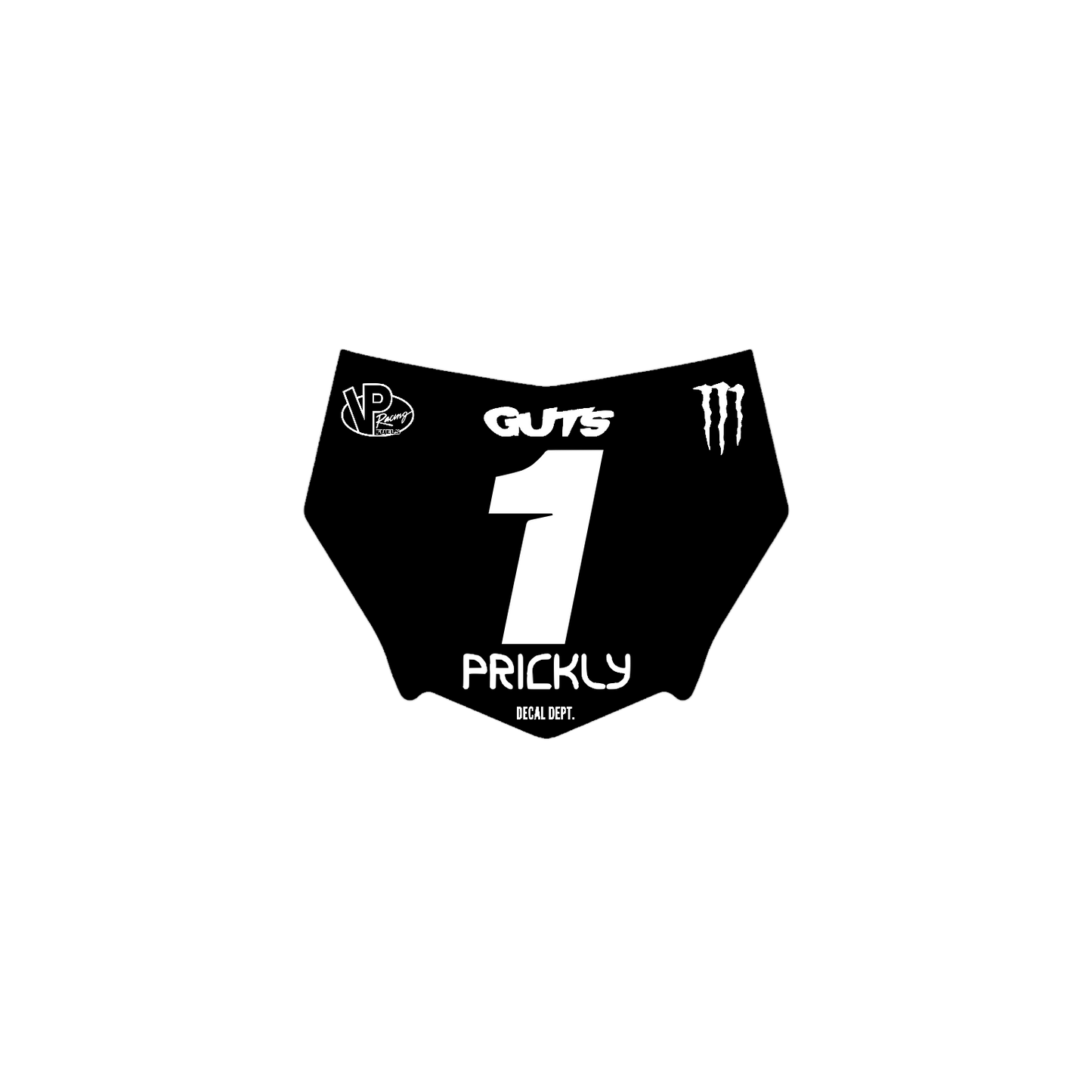 Motocutz Plate Decal