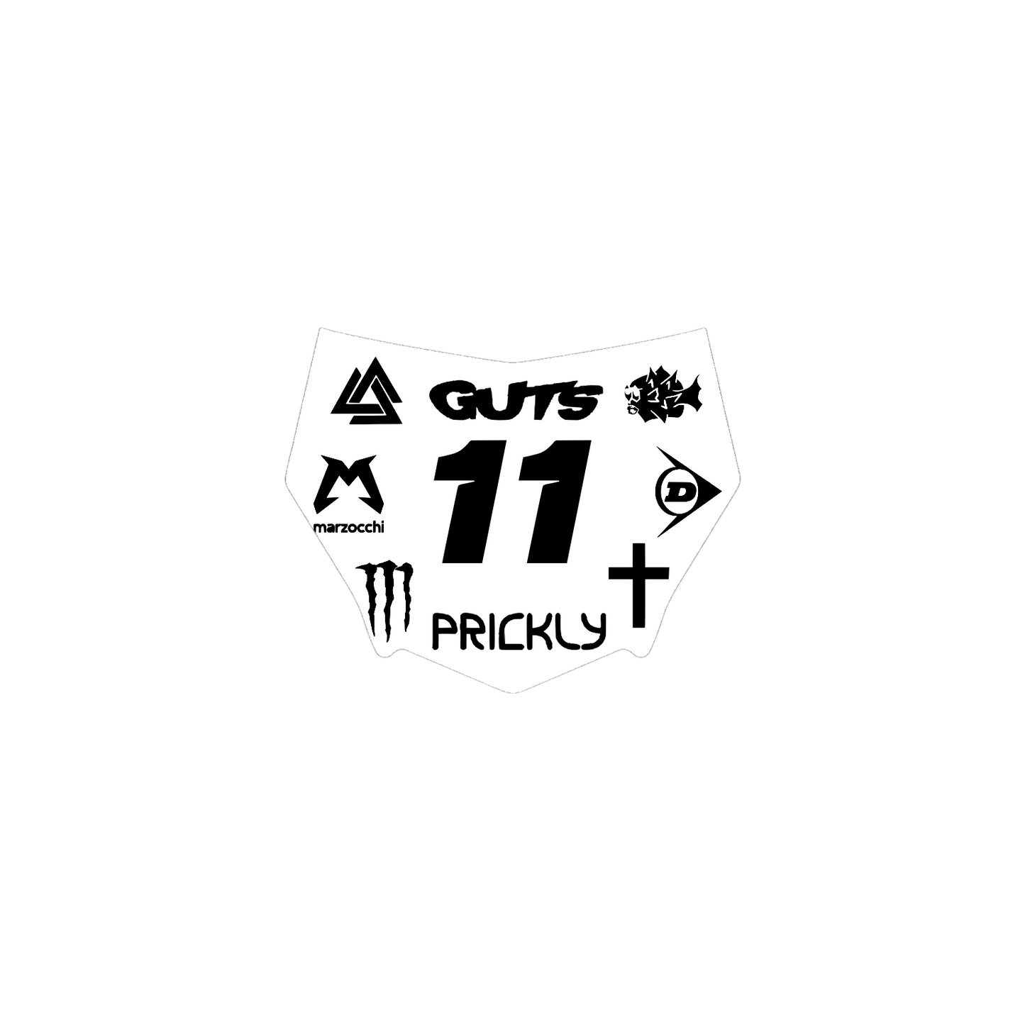 Motocutz Plate Decal