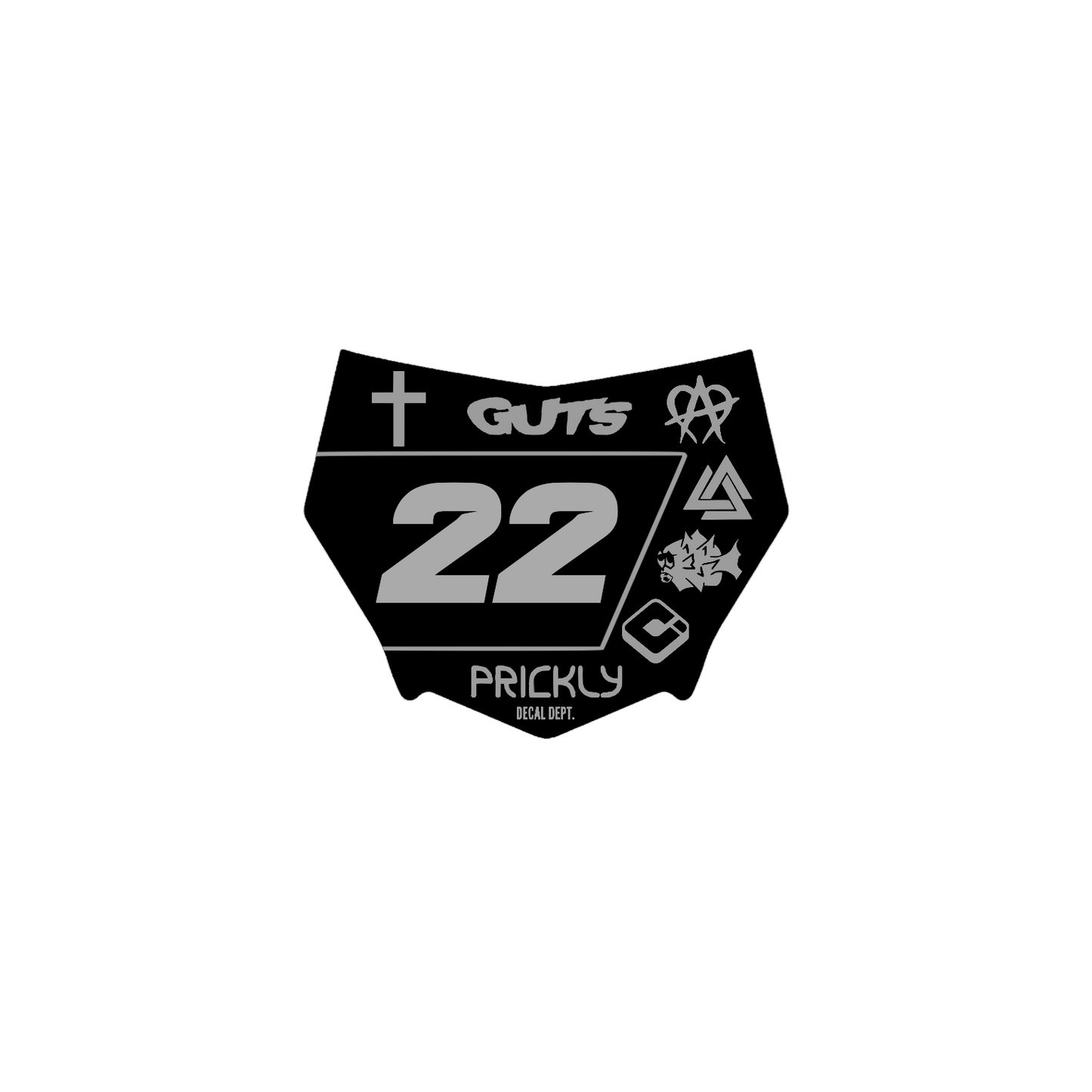 Motocutz Plate Decal