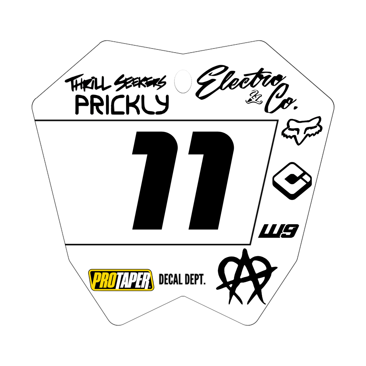 RTR Plate Decal