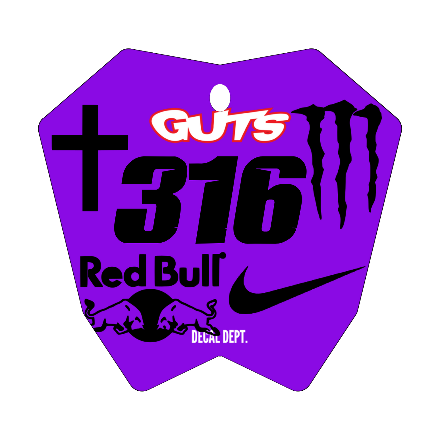RTR Plate Decal