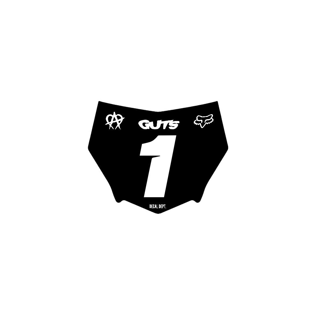 Motocutz Plate Decal