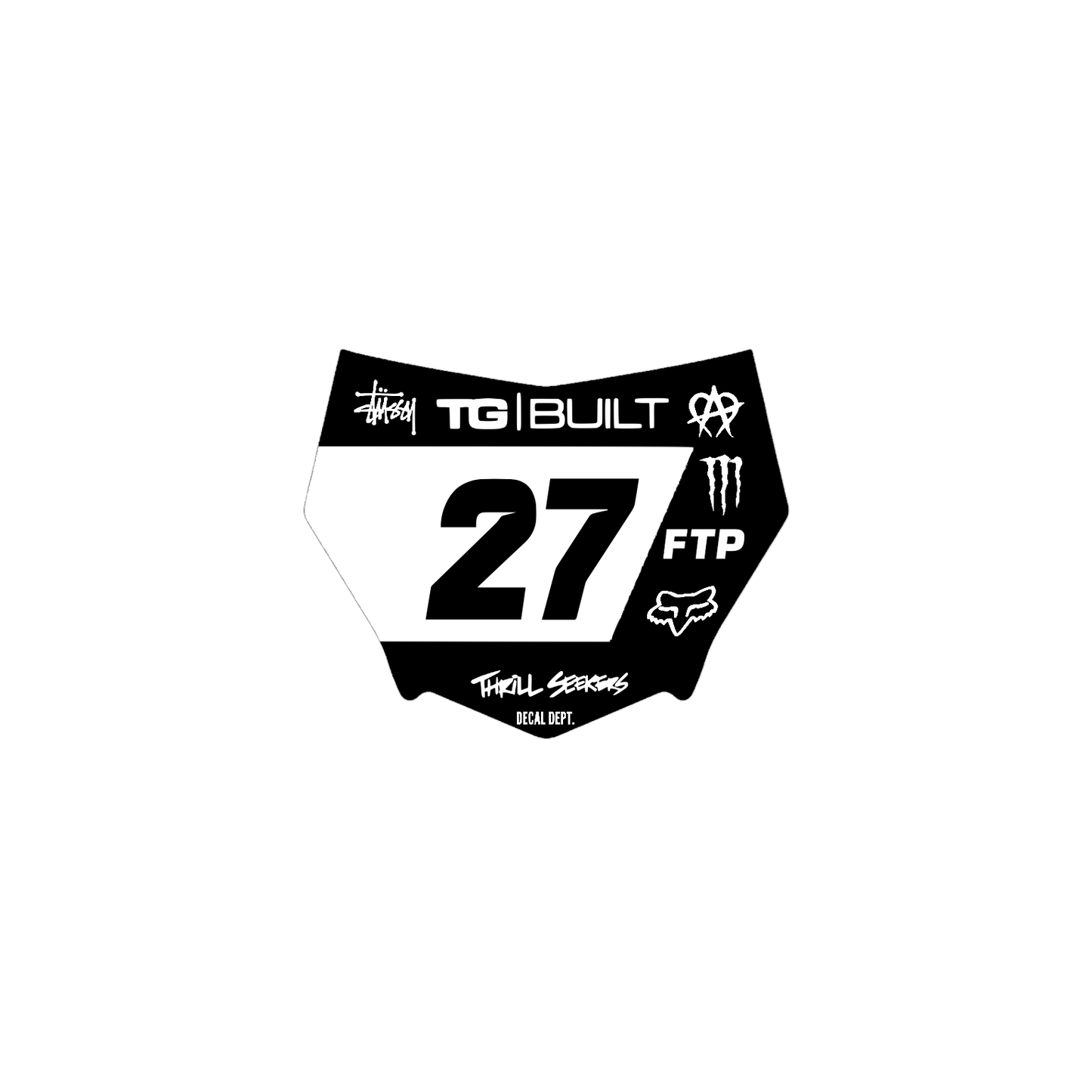 Motocutz Plate Decal