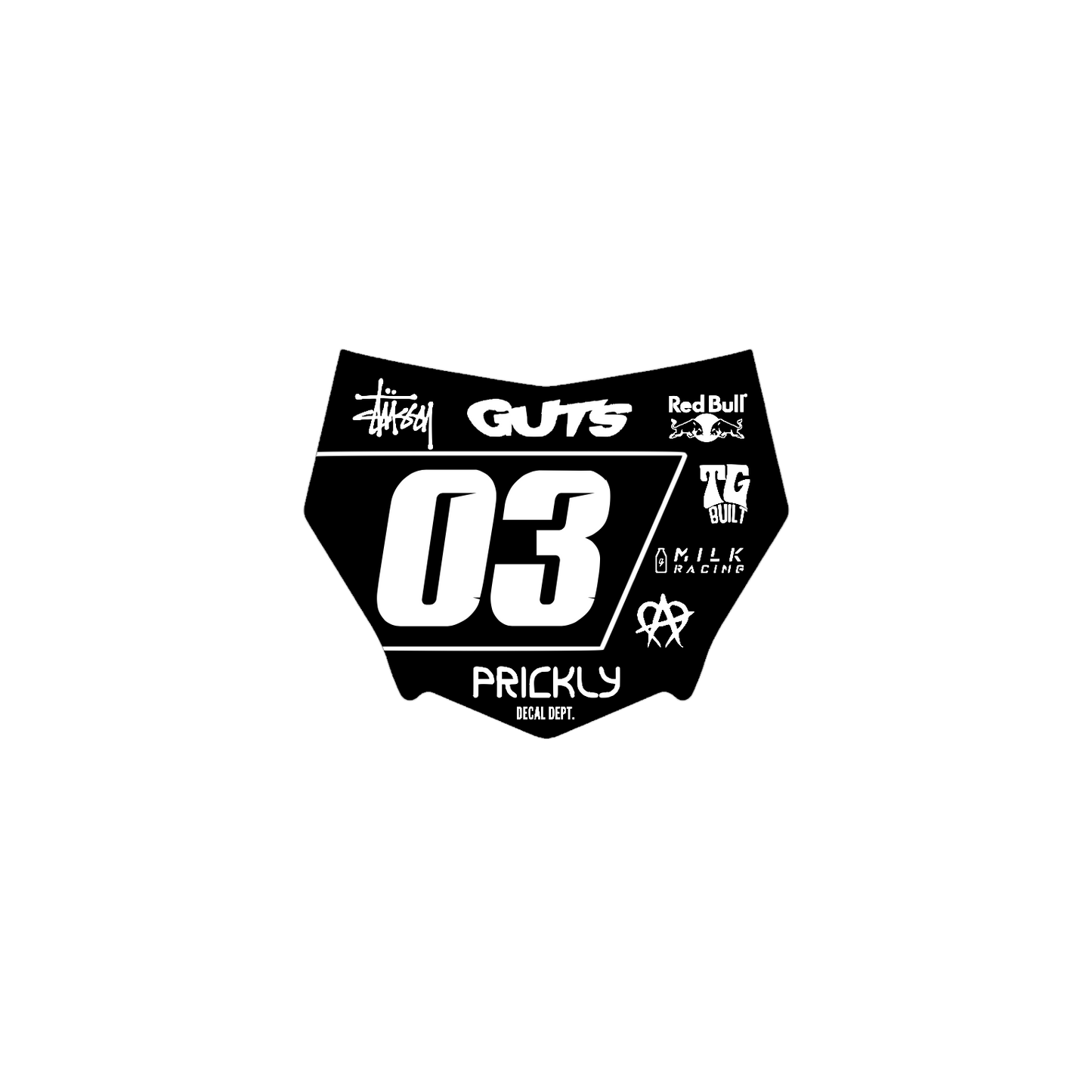 Motocutz Plate Decal