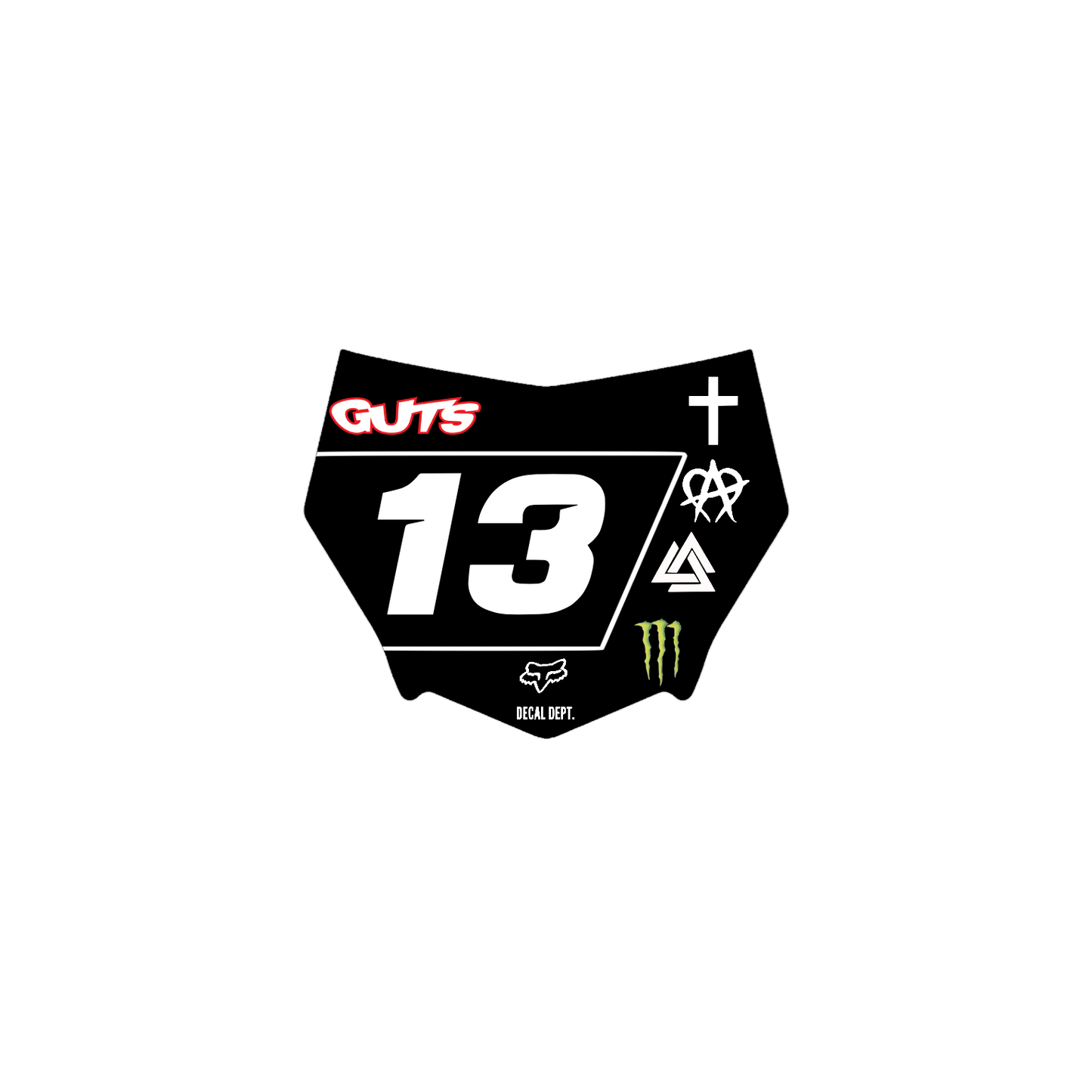 Motocutz Plate Decal