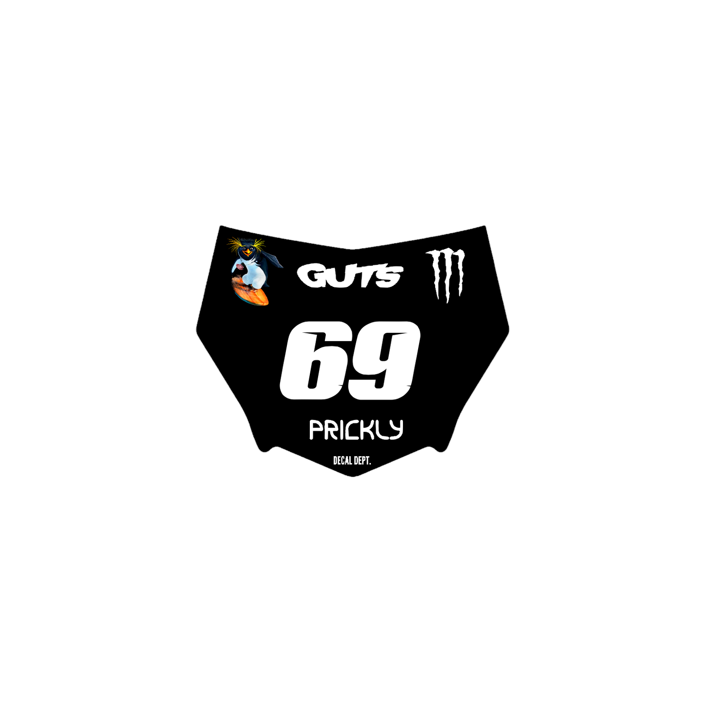 Motocutz Plate Decal