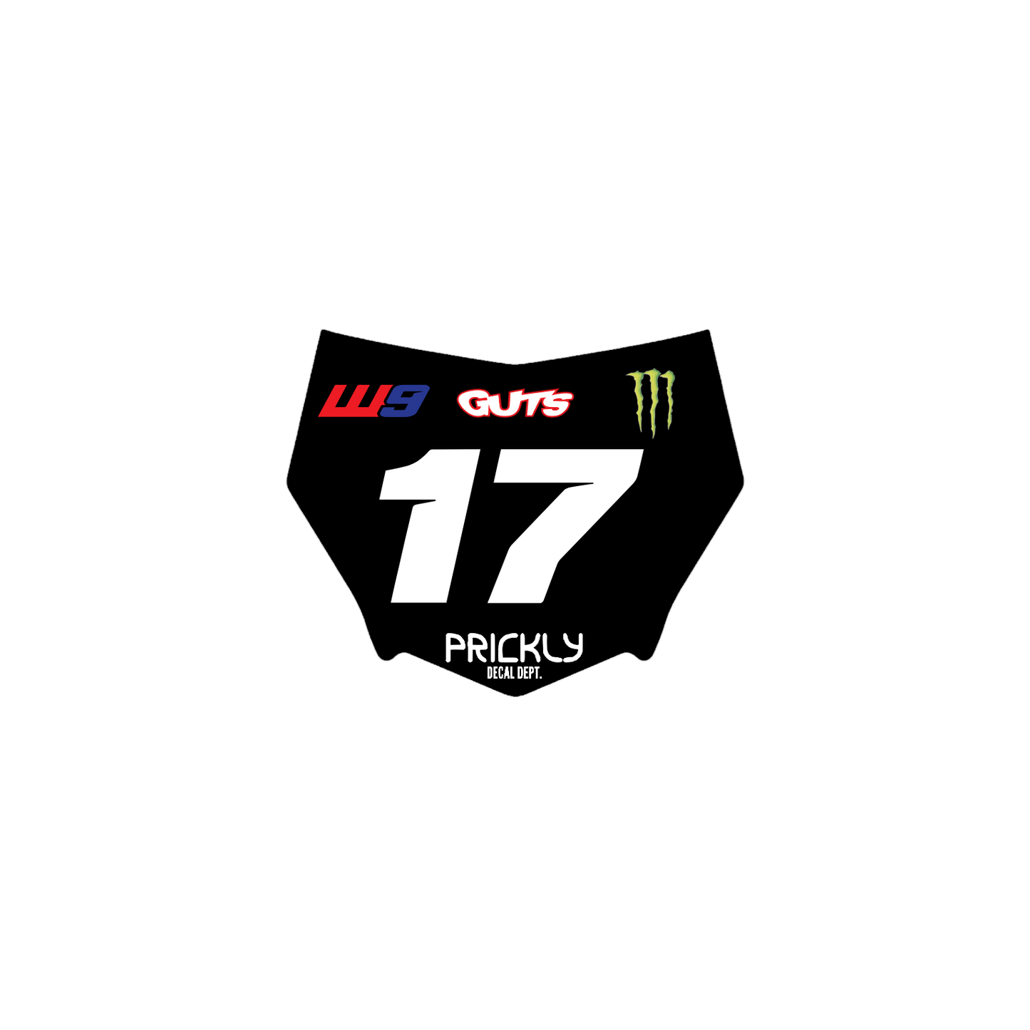 Motocutz Plate Decal