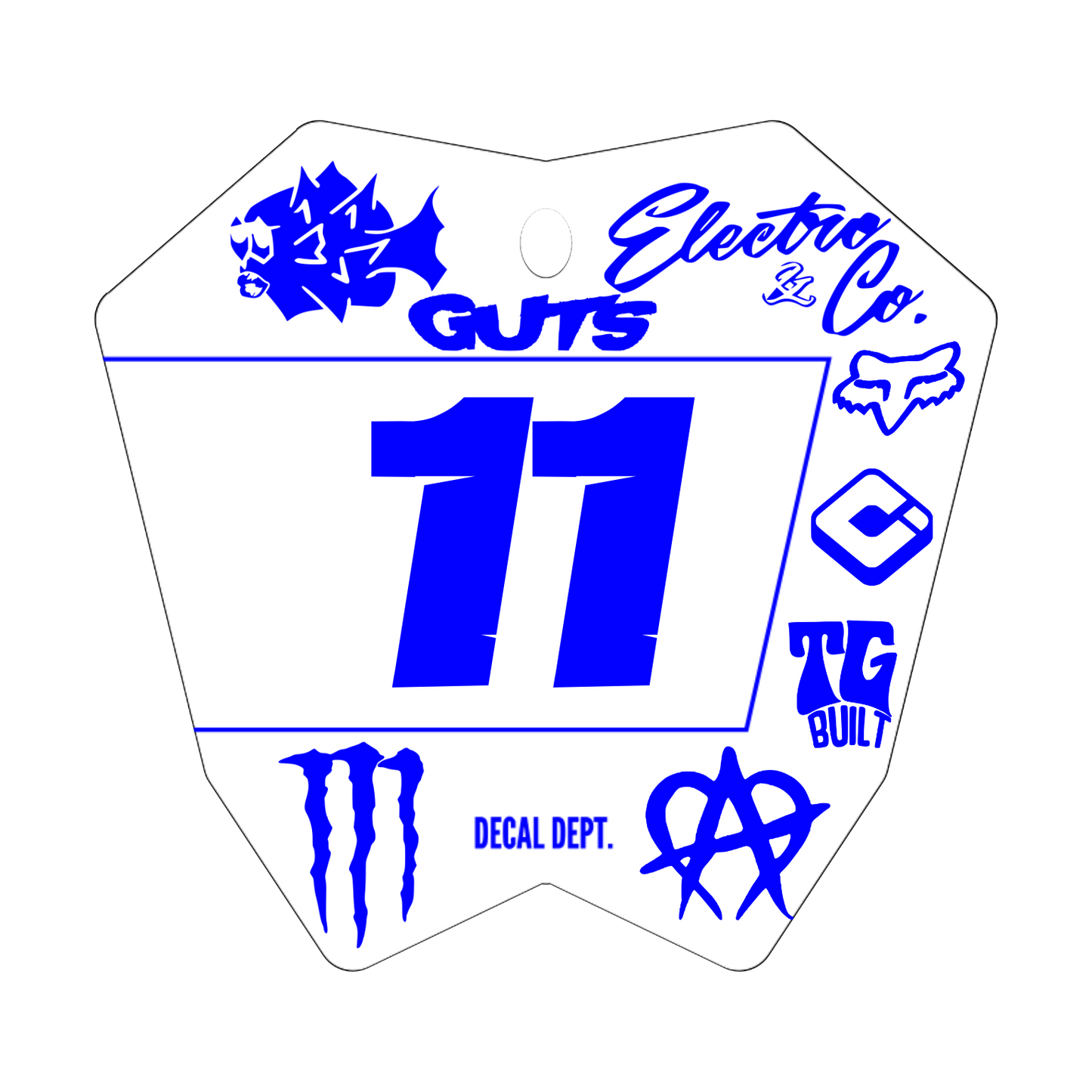 RTR Plate Decal