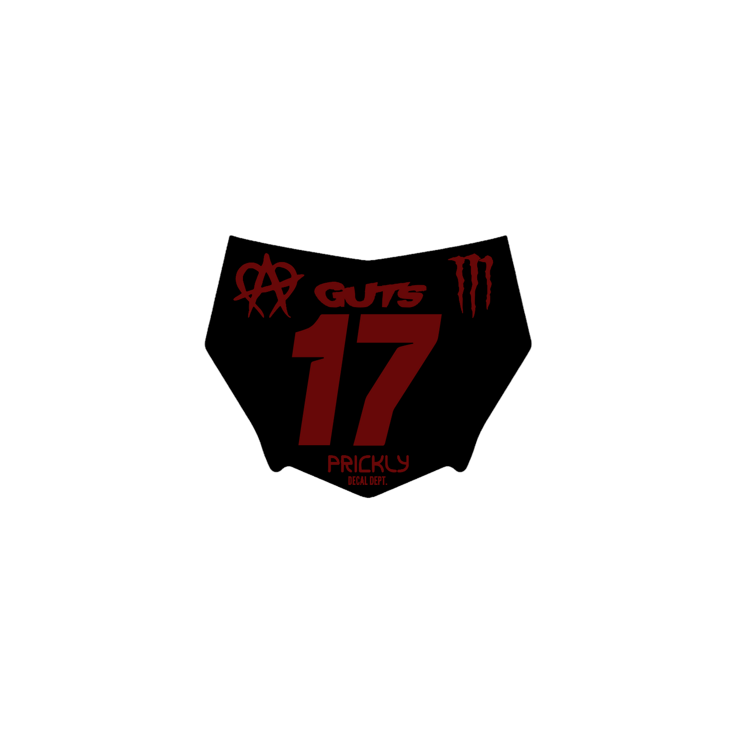 Motocutz Plate Decal