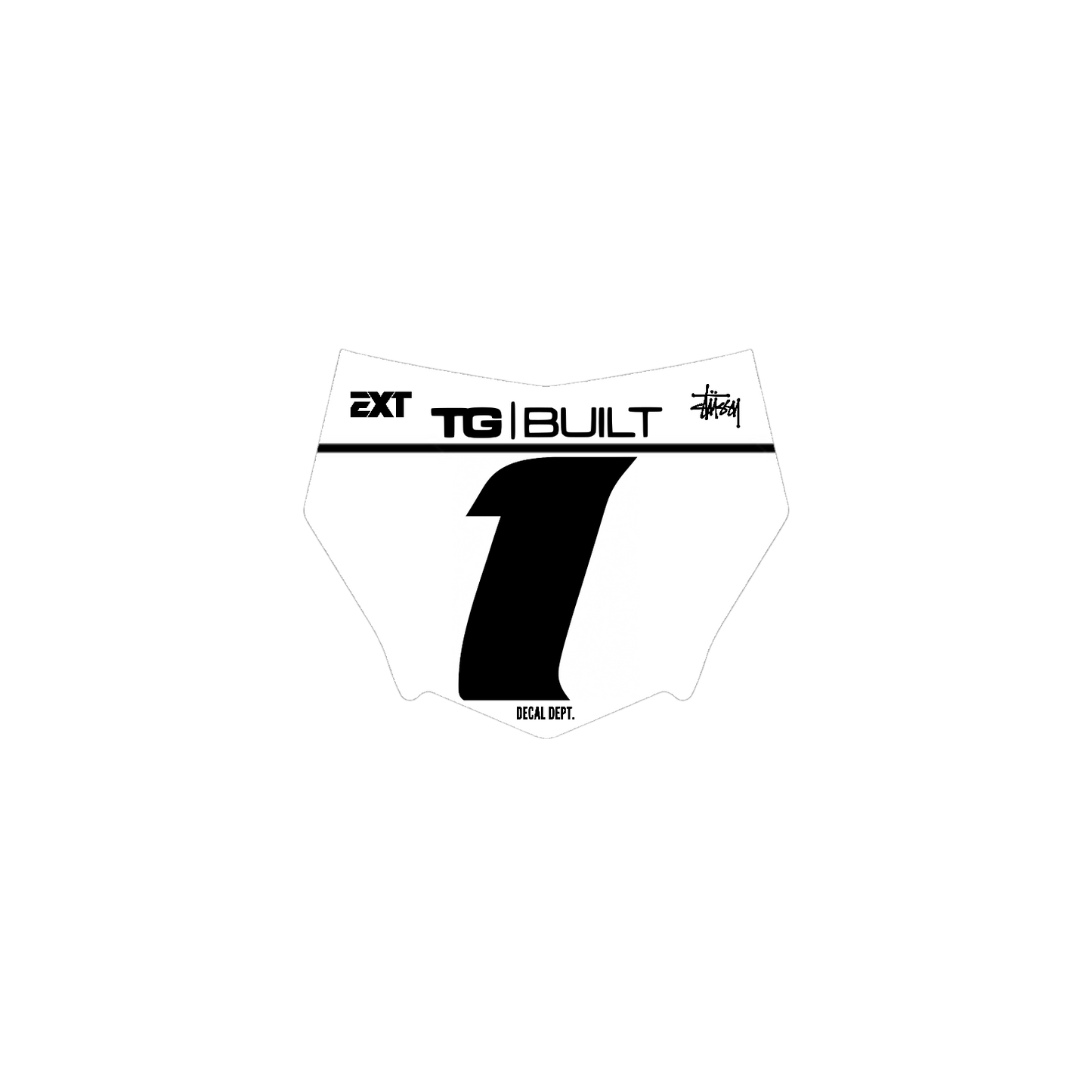 Motocutz Plate Decal