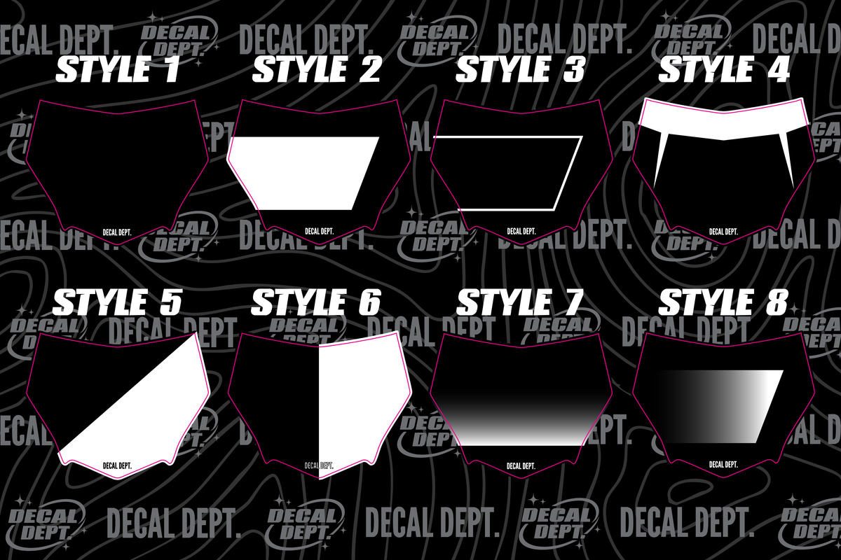 Custom Number Plate Decals